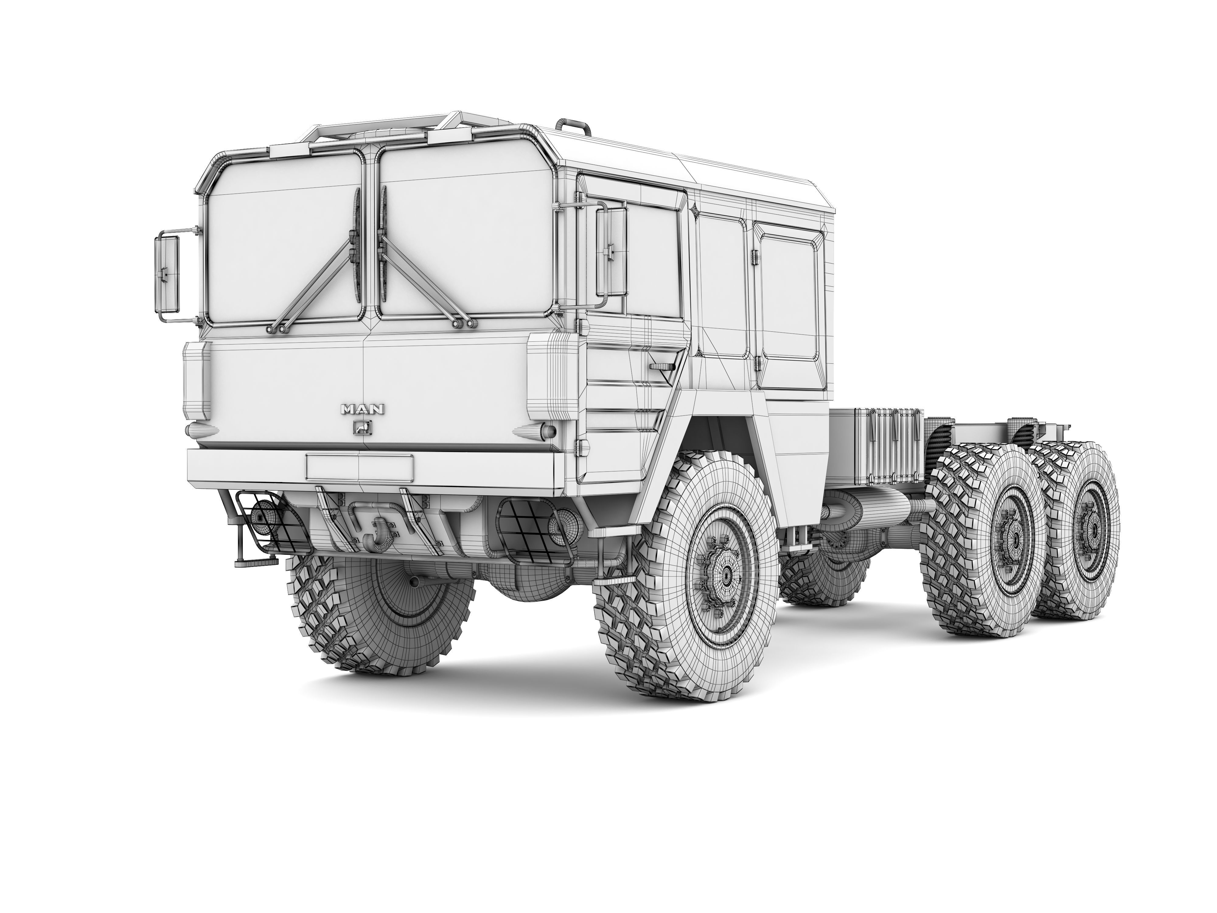 Man KAT1 3D Model - 6x6 and 8x8 Trucks 3D model_20