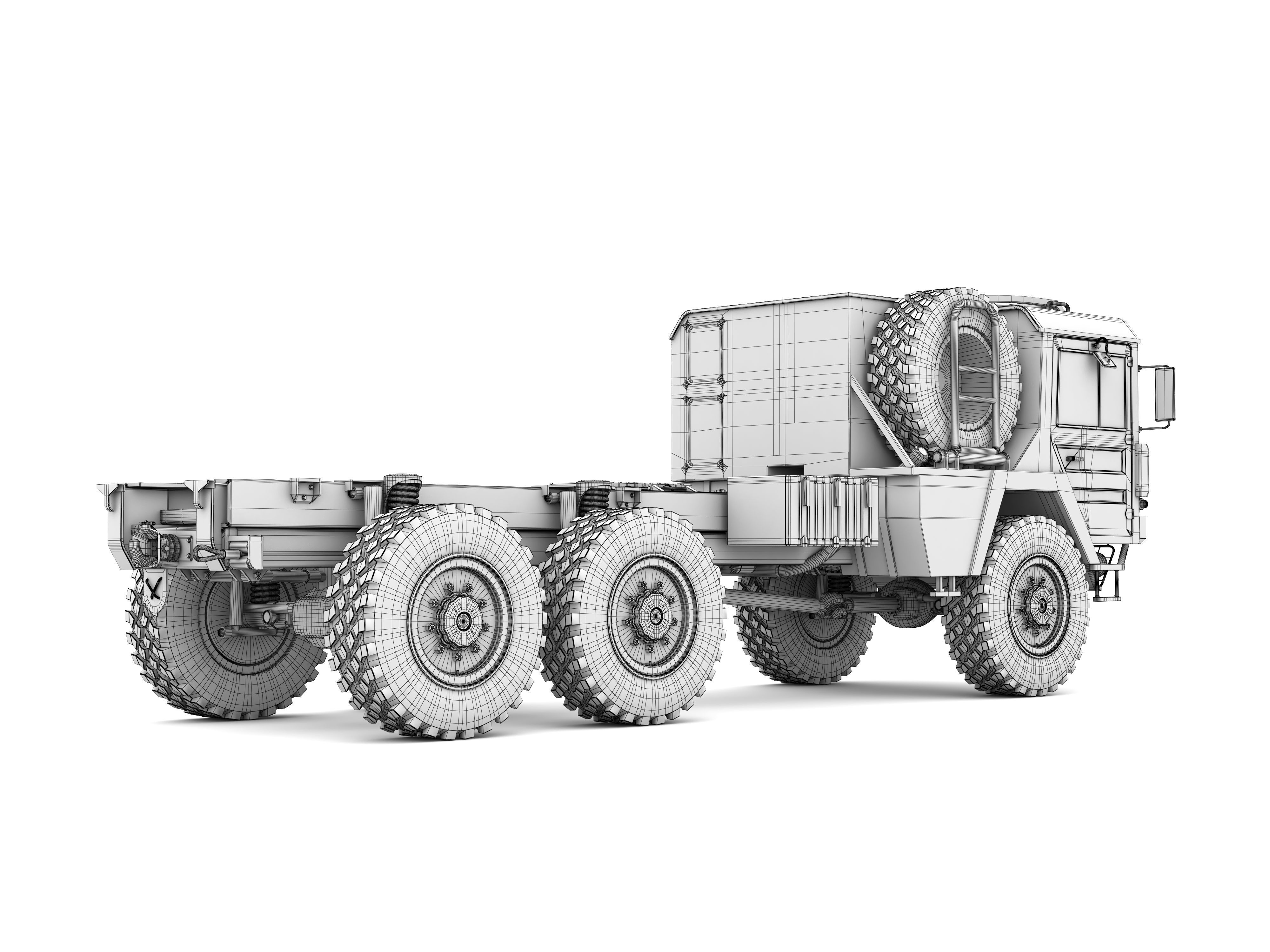 Man KAT1 3D Model - 6x6 and 8x8 Trucks 3D model_24