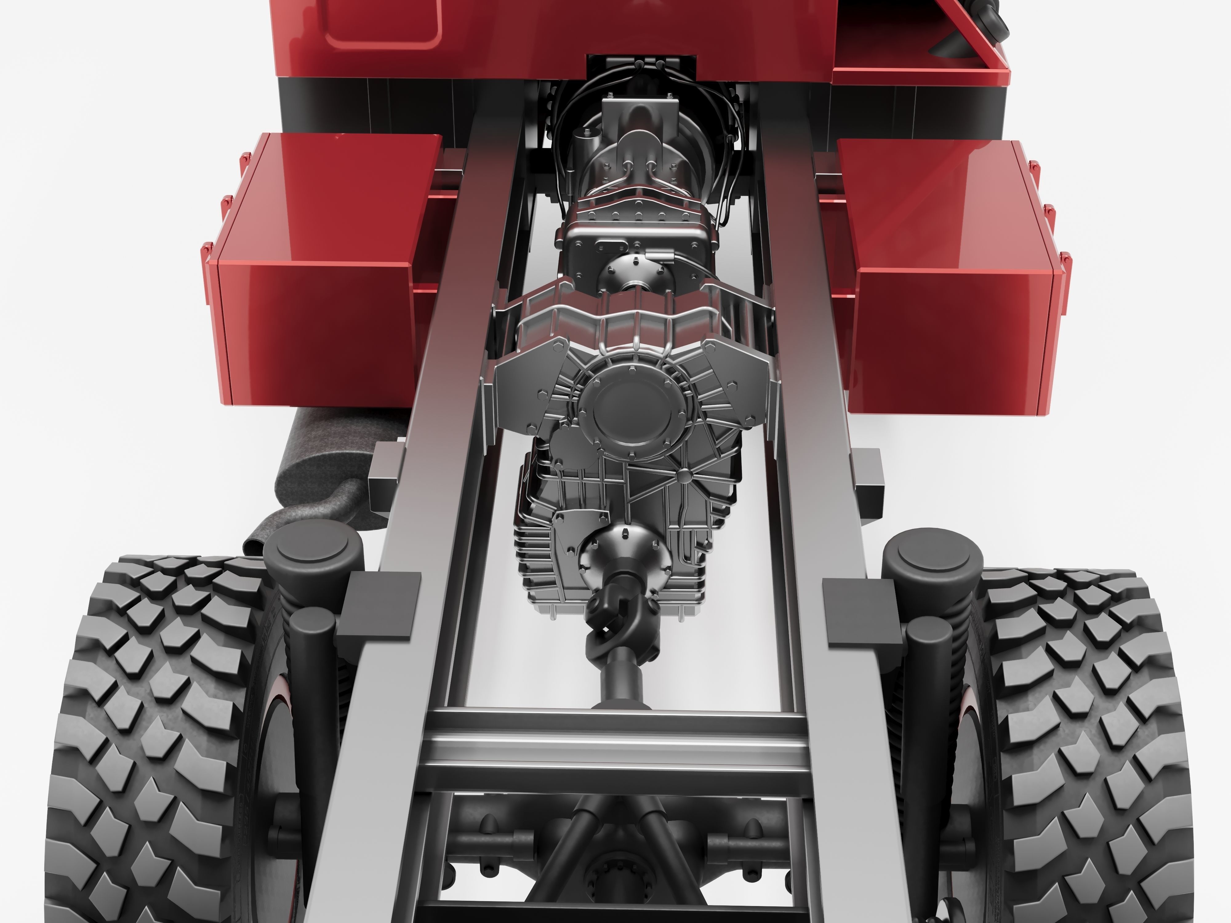 Man KAT1 3D Model - 6x6 and 8x8 Trucks 3D model_12