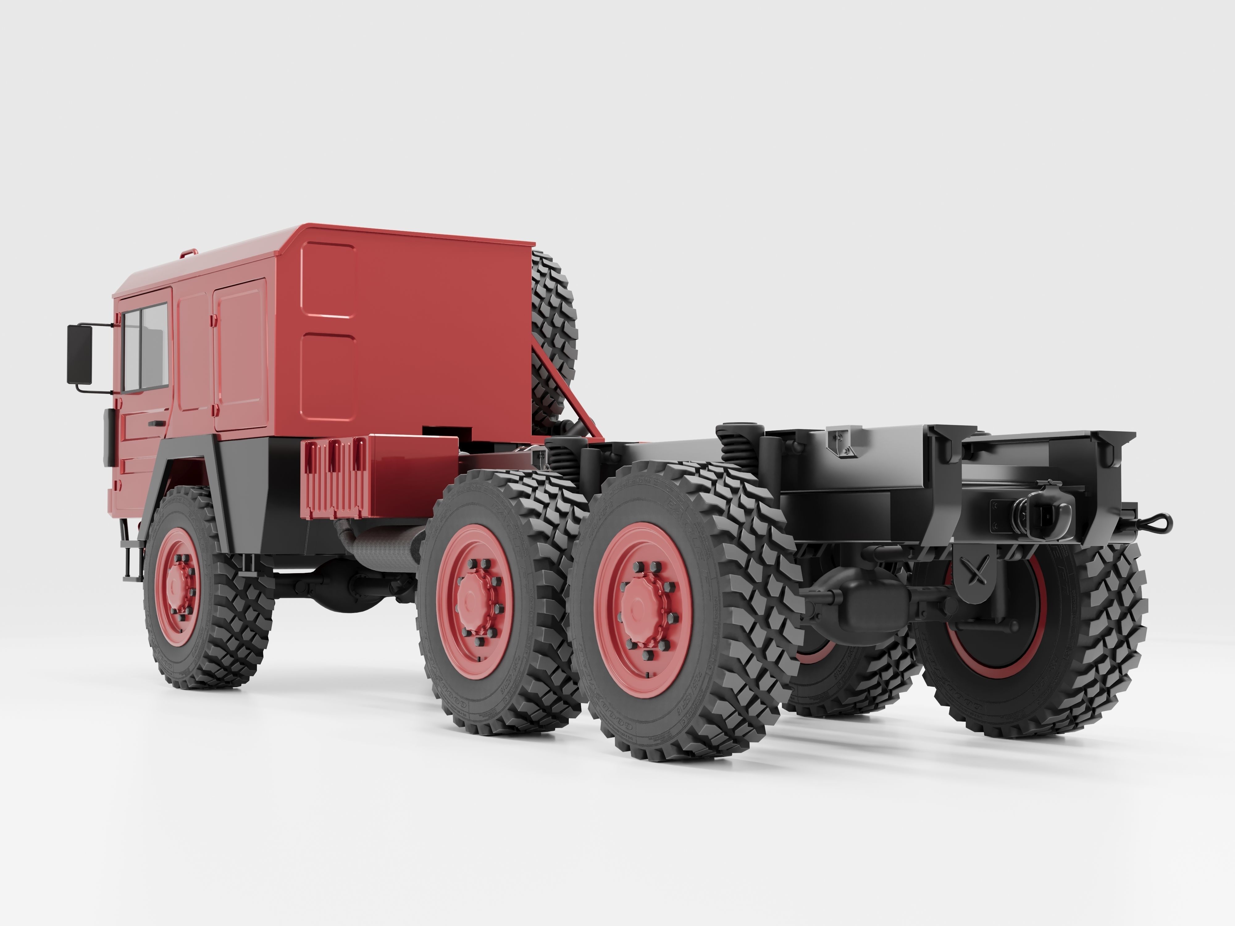 Man KAT1 3D Model - 6x6 and 8x8 Trucks 3D model_10