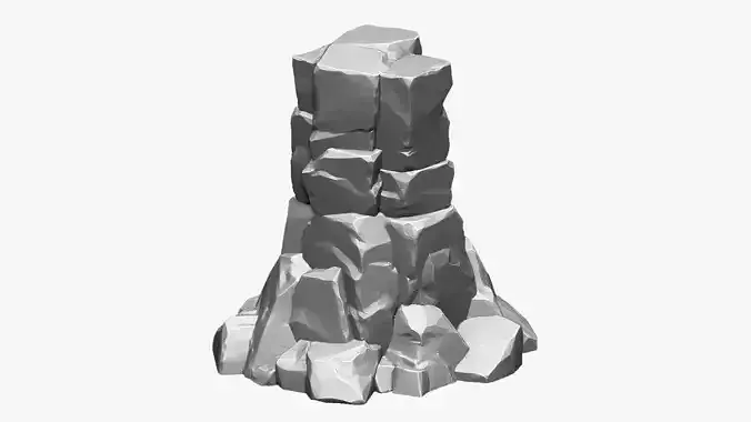 3D Mountain rock Zbrush sculpt
