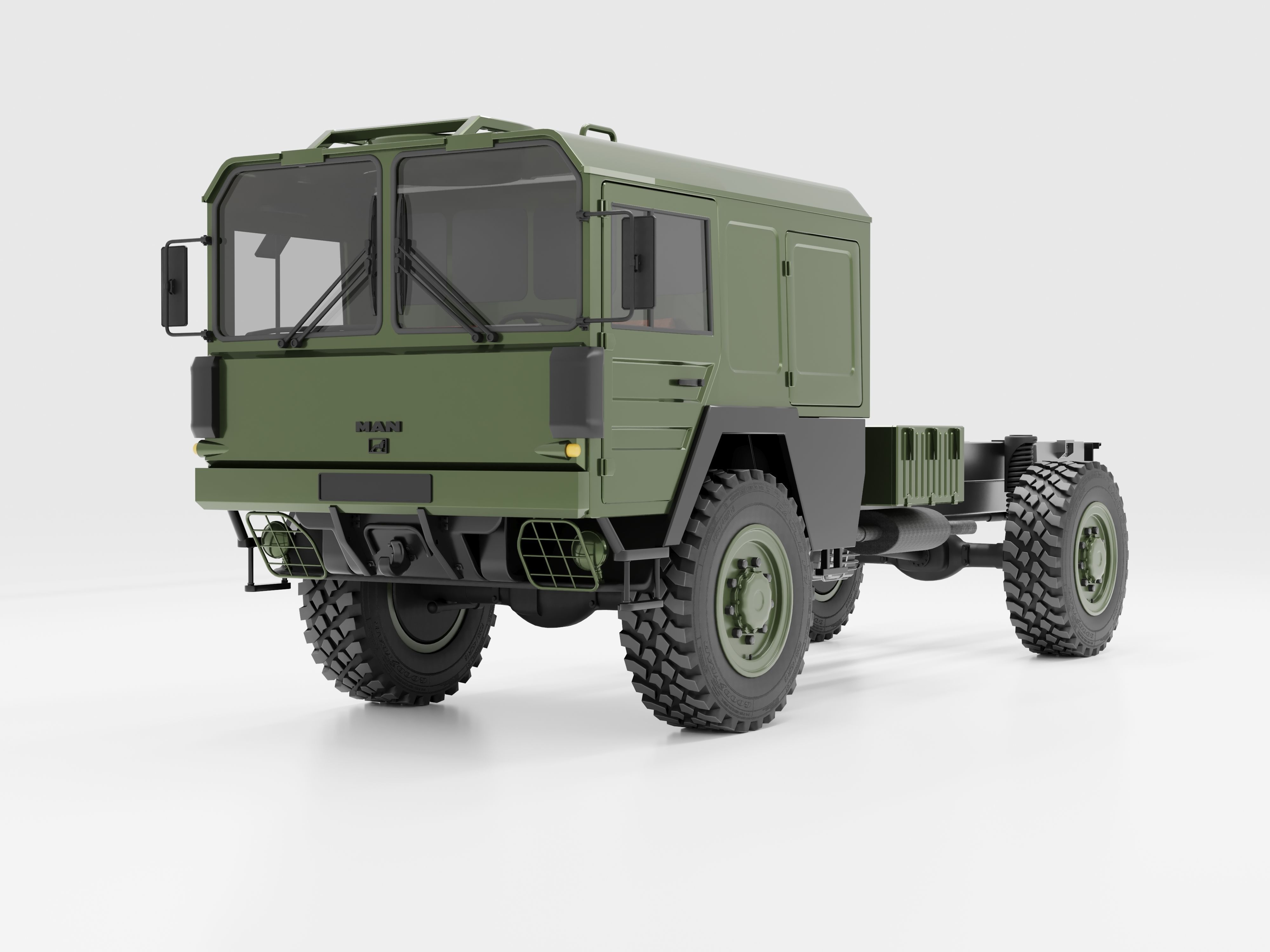 Man Kat1 3D Model - 4x4 and 8x8 Trucks 3D model_4