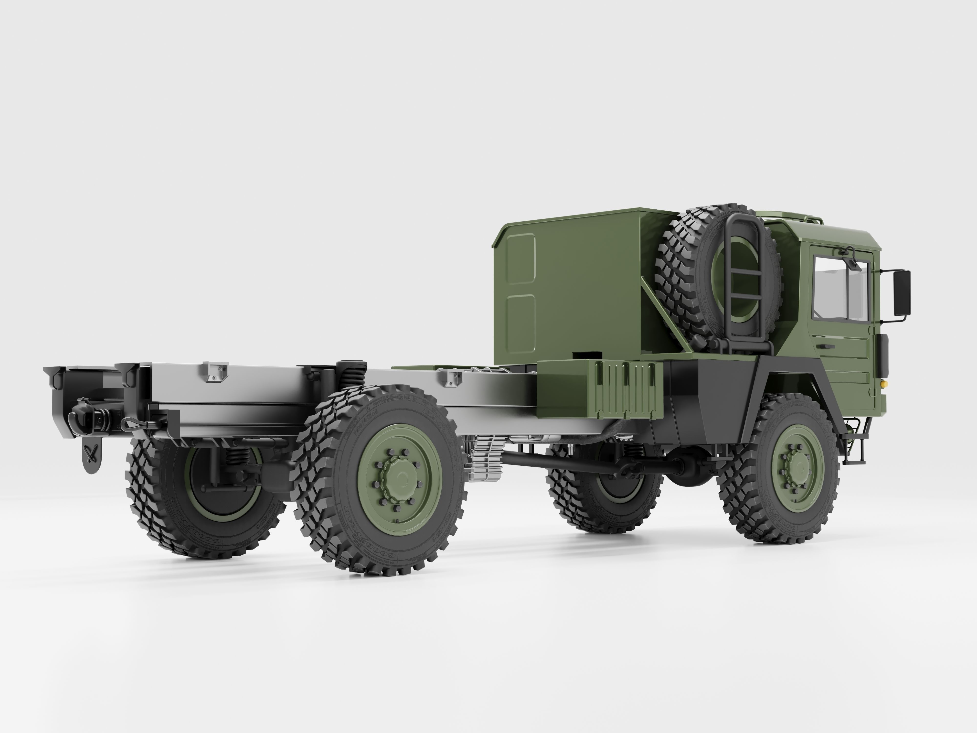 Man Kat1 3D Model - 4x4 and 8x8 Trucks 3D model_8