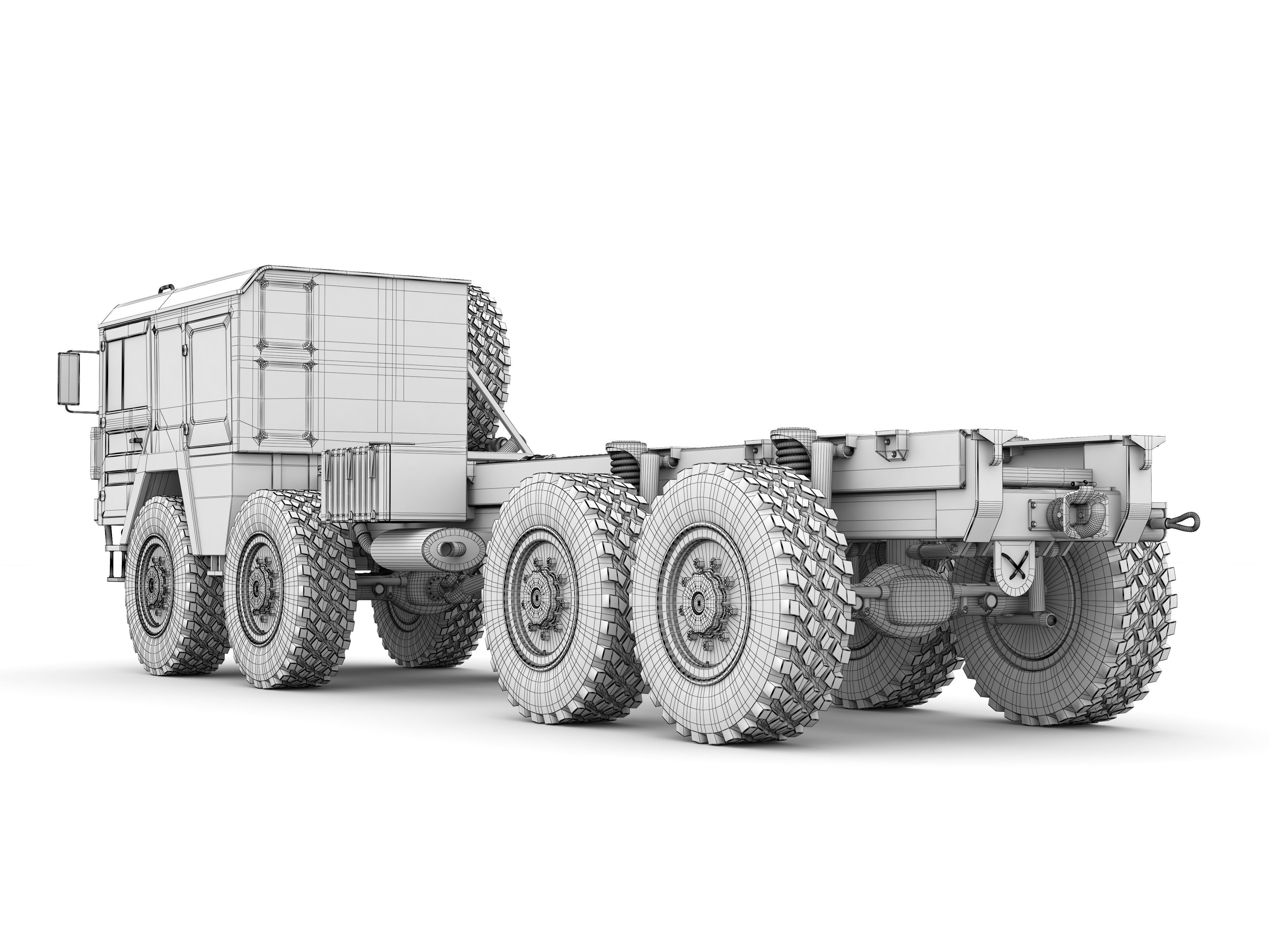 Man Kat1 3D Model - 4x4 and 8x8 Trucks 3D model_21
