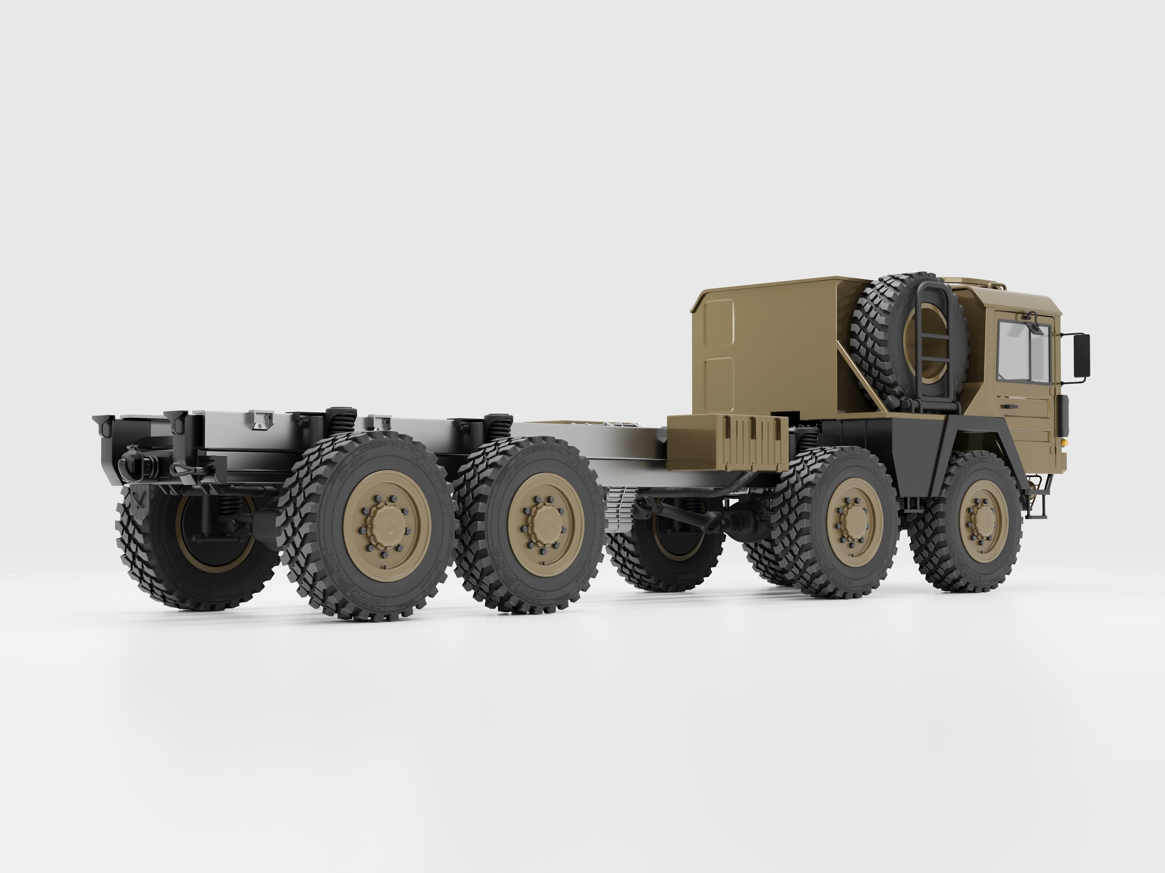 Man Kat1 3D Model - 4x4 and 8x8 Trucks 3D model_7