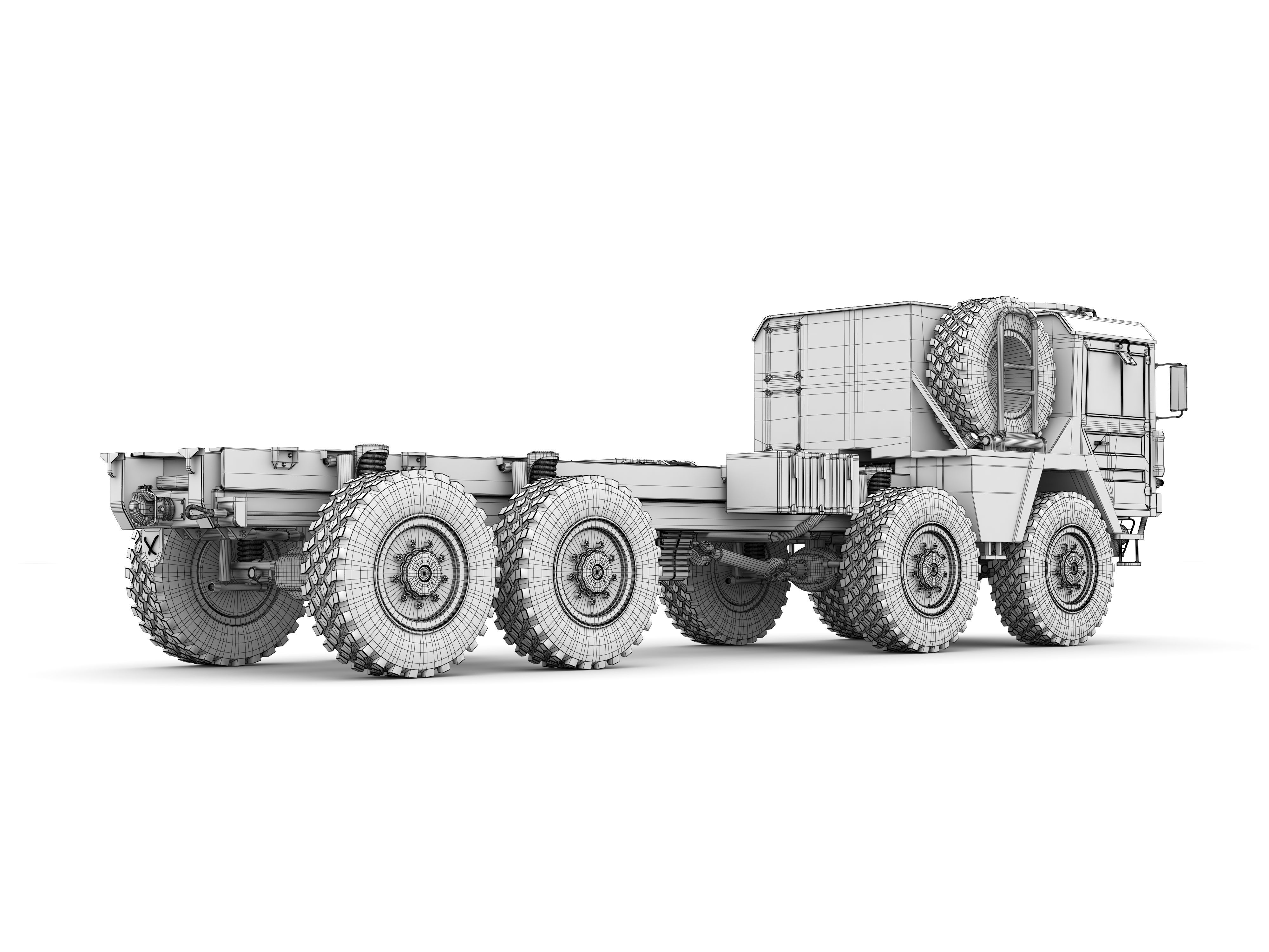 Man Kat1 3D Model - 4x4 and 8x8 Trucks 3D model_19