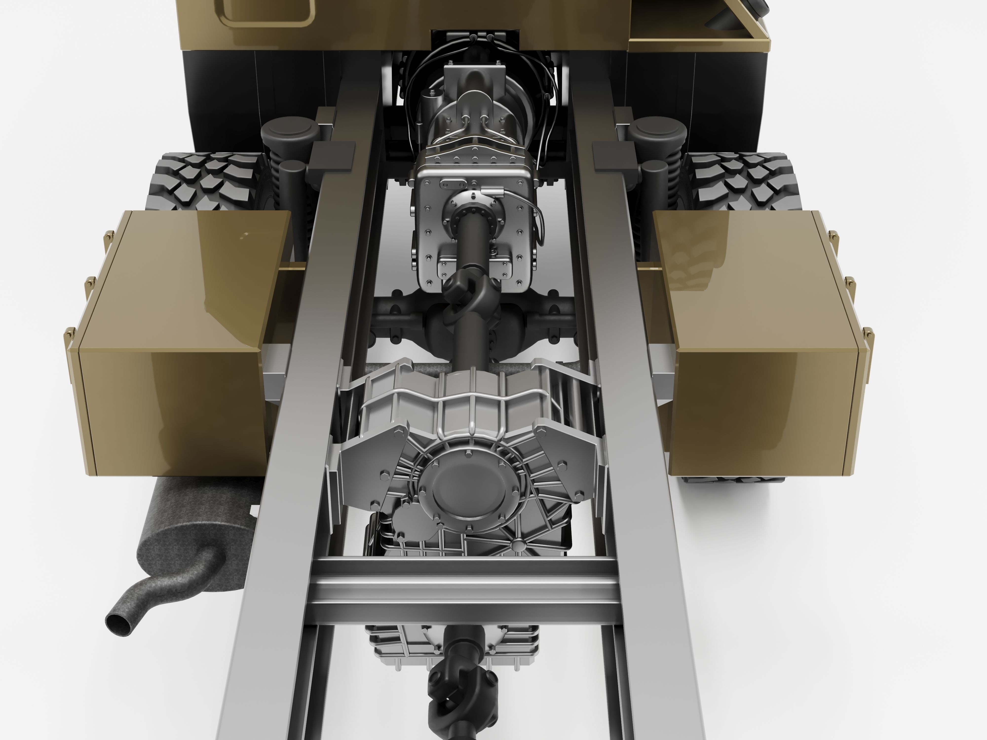 Man Kat1 3D Model - 4x4 and 8x8 Trucks 3D model_11