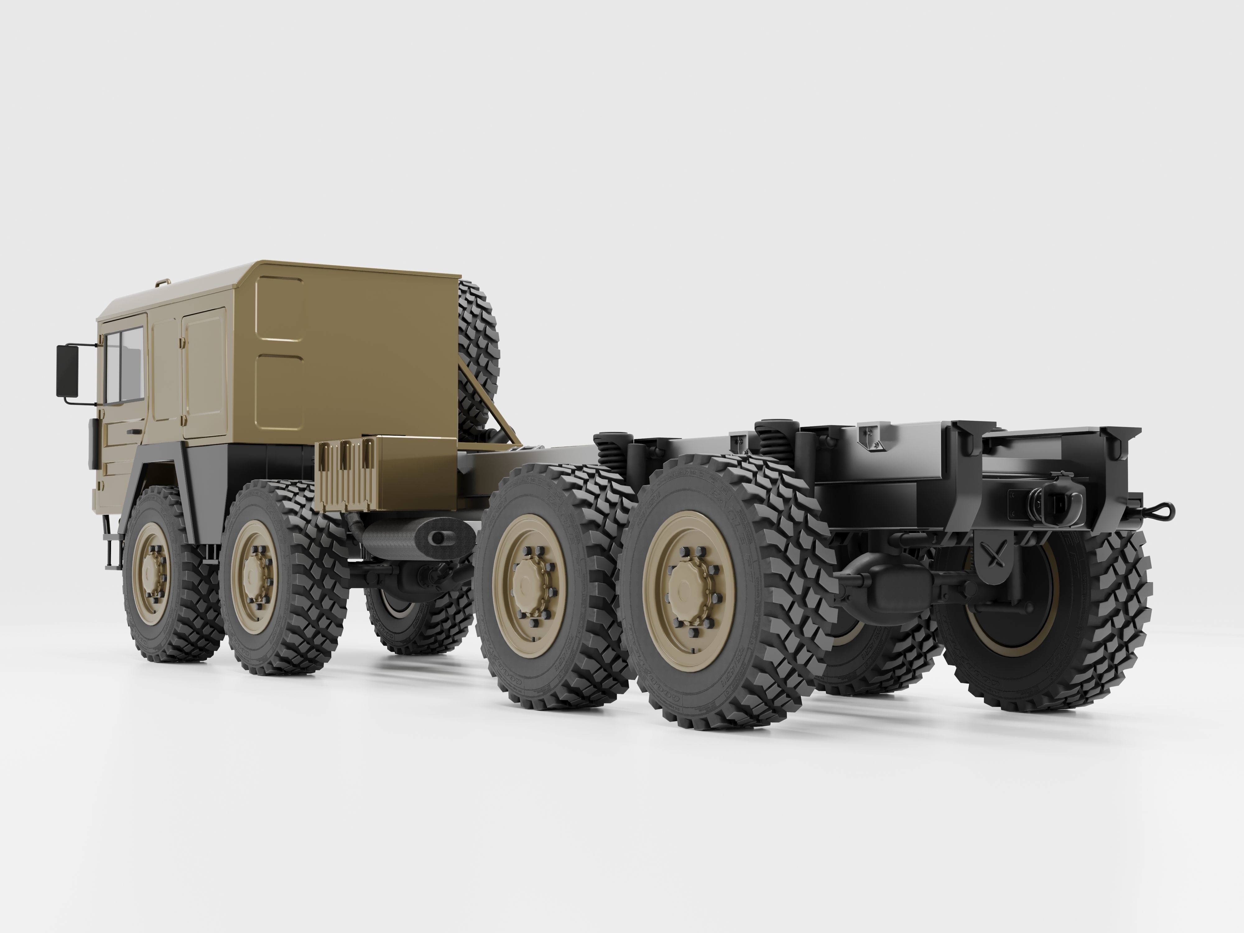 Man Kat1 3D Model - 4x4 and 8x8 Trucks 3D model_9