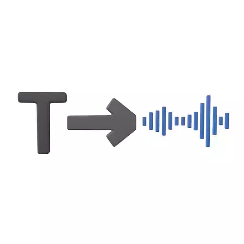 Text To Speech Icon v1 001 Low-poly 3D model