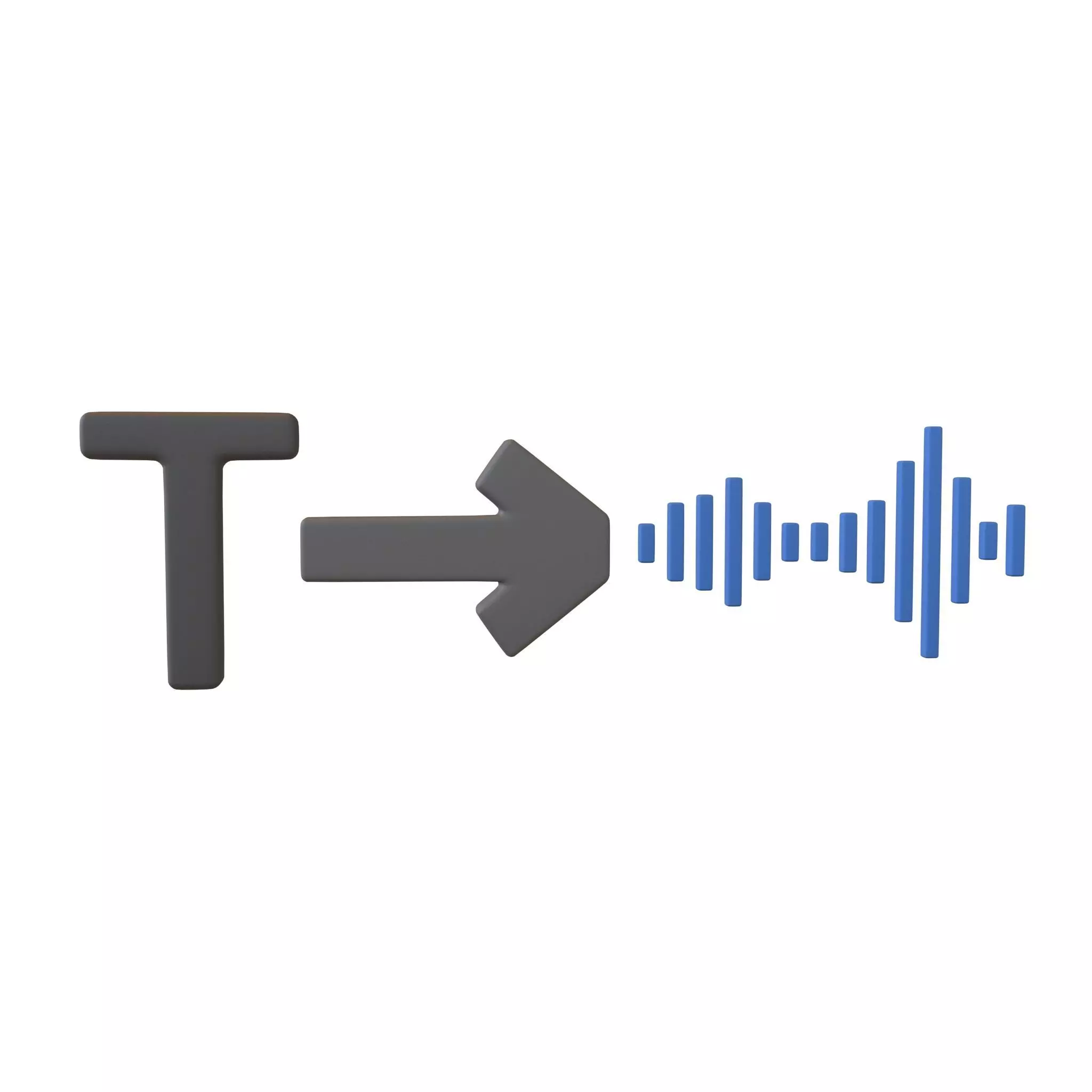 Text To Speech Icon v1 001 Low-poly 3D model