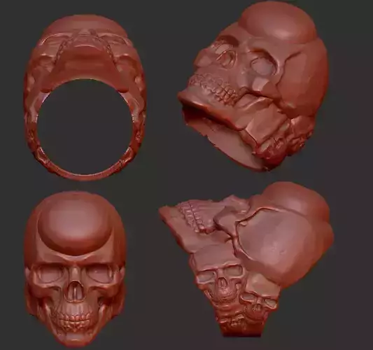ring skull stone