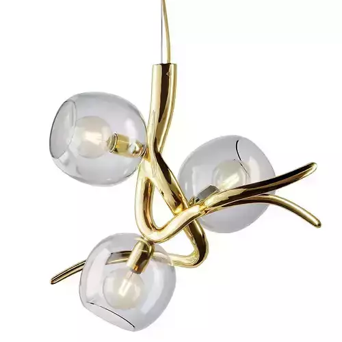 Modern Pendant with Colored Glass from William Brand