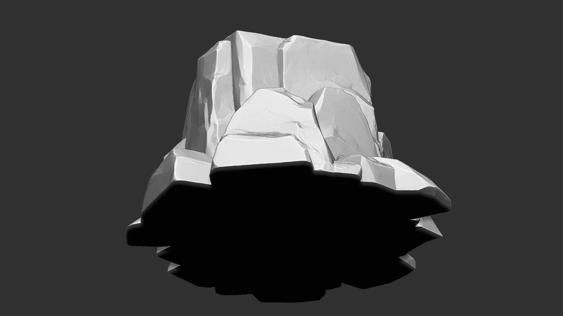 3D Mountain rock Zbrush sculpt 3D model_8