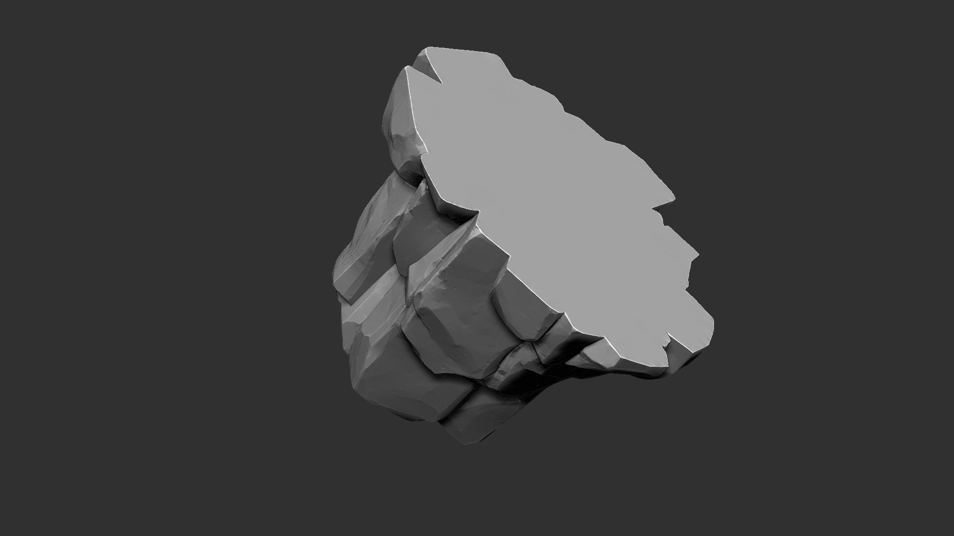 3D Mountain rock Zbrush sculpt 3D model_13
