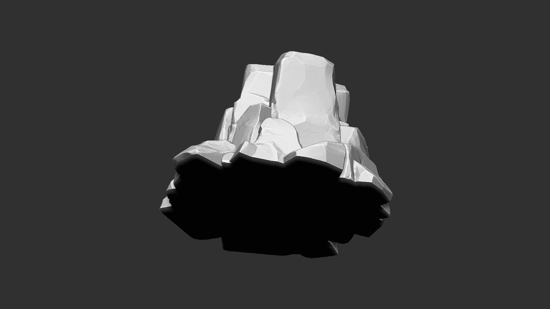 3D Mountain rock Zbrush sculpt 3D model_10