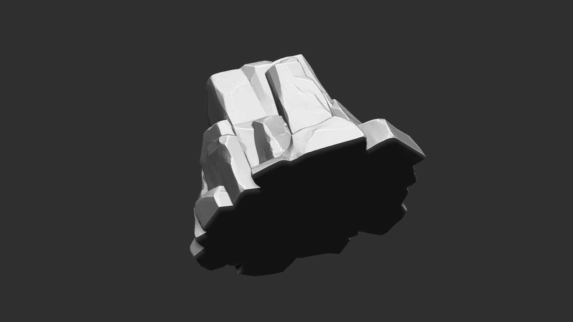 3D Mountain rock Zbrush sculpt 3D model_9