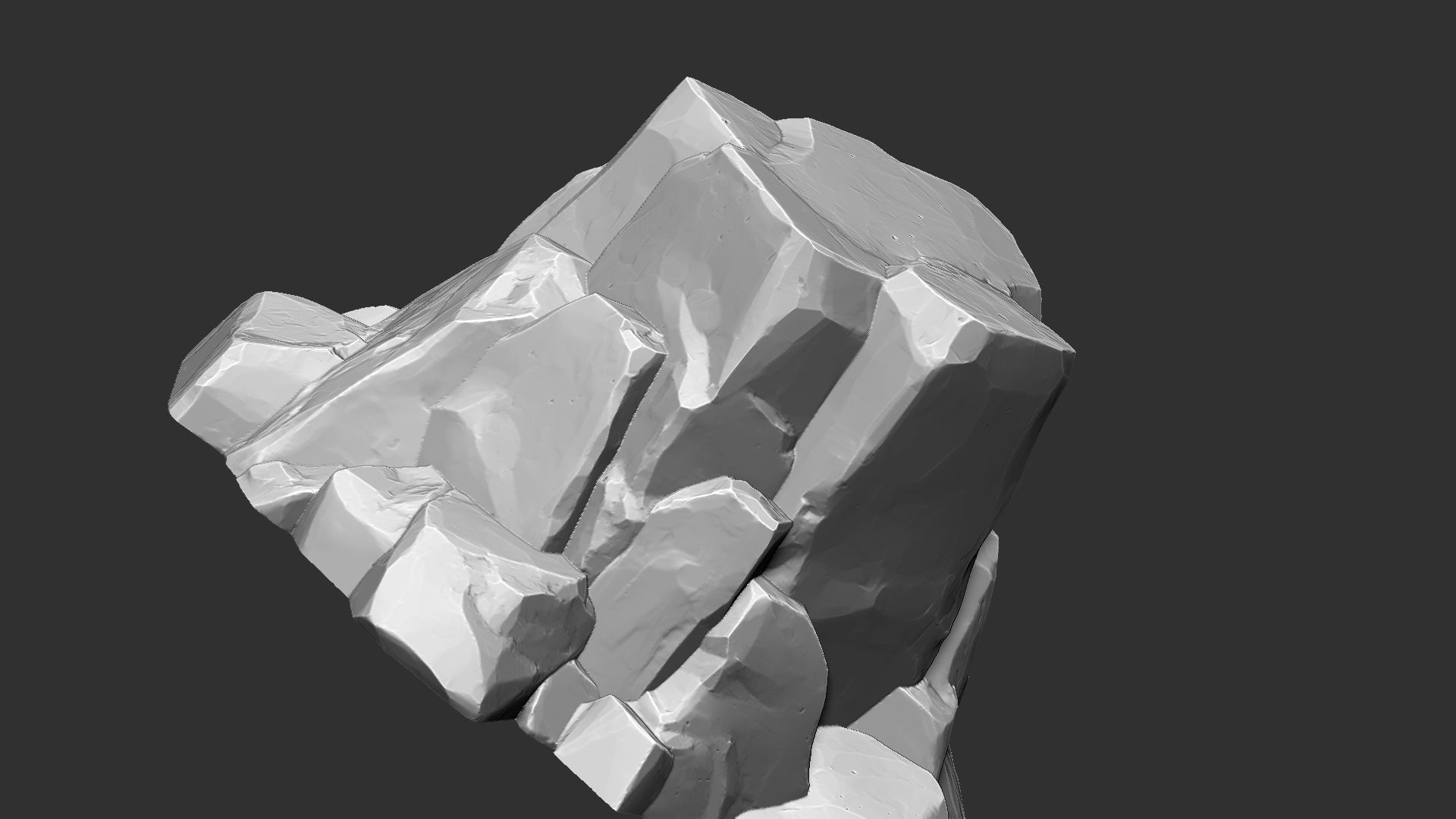 3D Mountain rock Zbrush sculpt 3D model_15