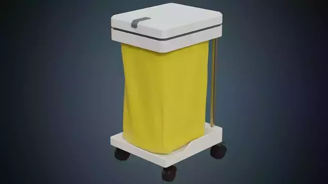 Waste Bin 1 Basic Low-poly 3D model