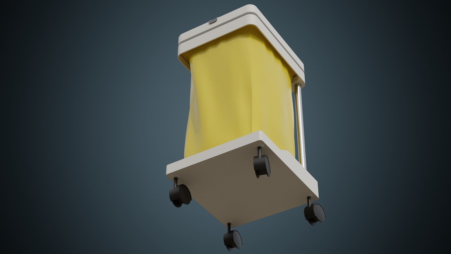 Waste Bin 1 Basic Low-poly 3D model_4