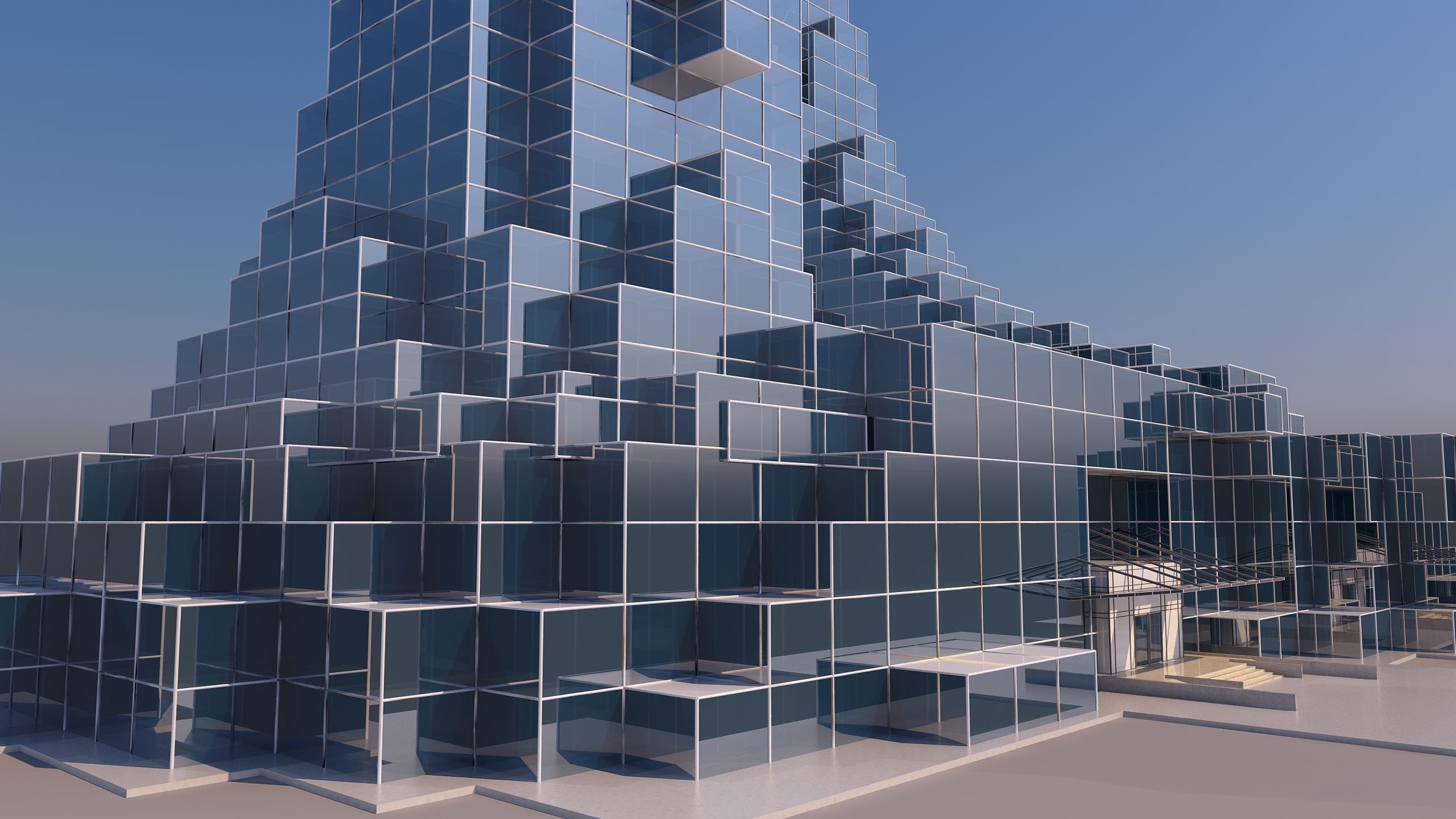 0184 - Skyscraper Architecture 3D Project - 2D Drawings 3D model_8