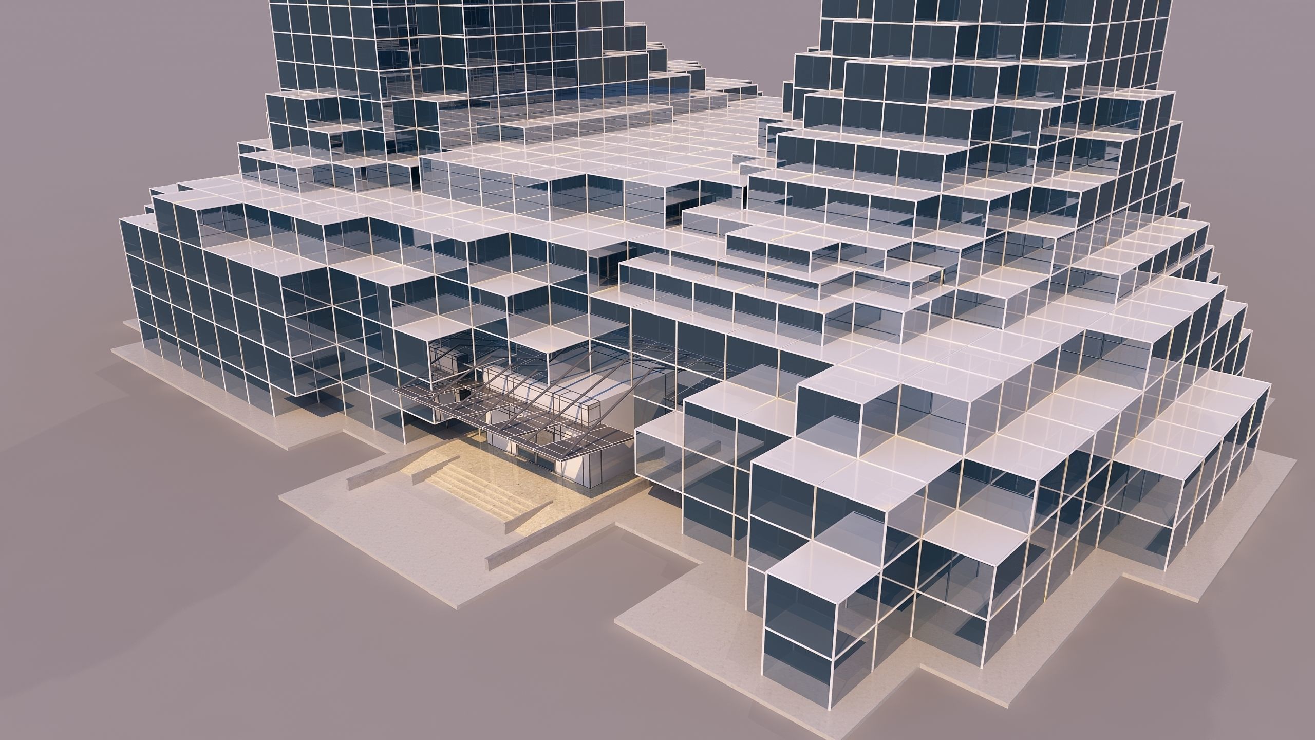 0184 - Skyscraper Architecture 3D Project - 2D Drawings 3D model_9