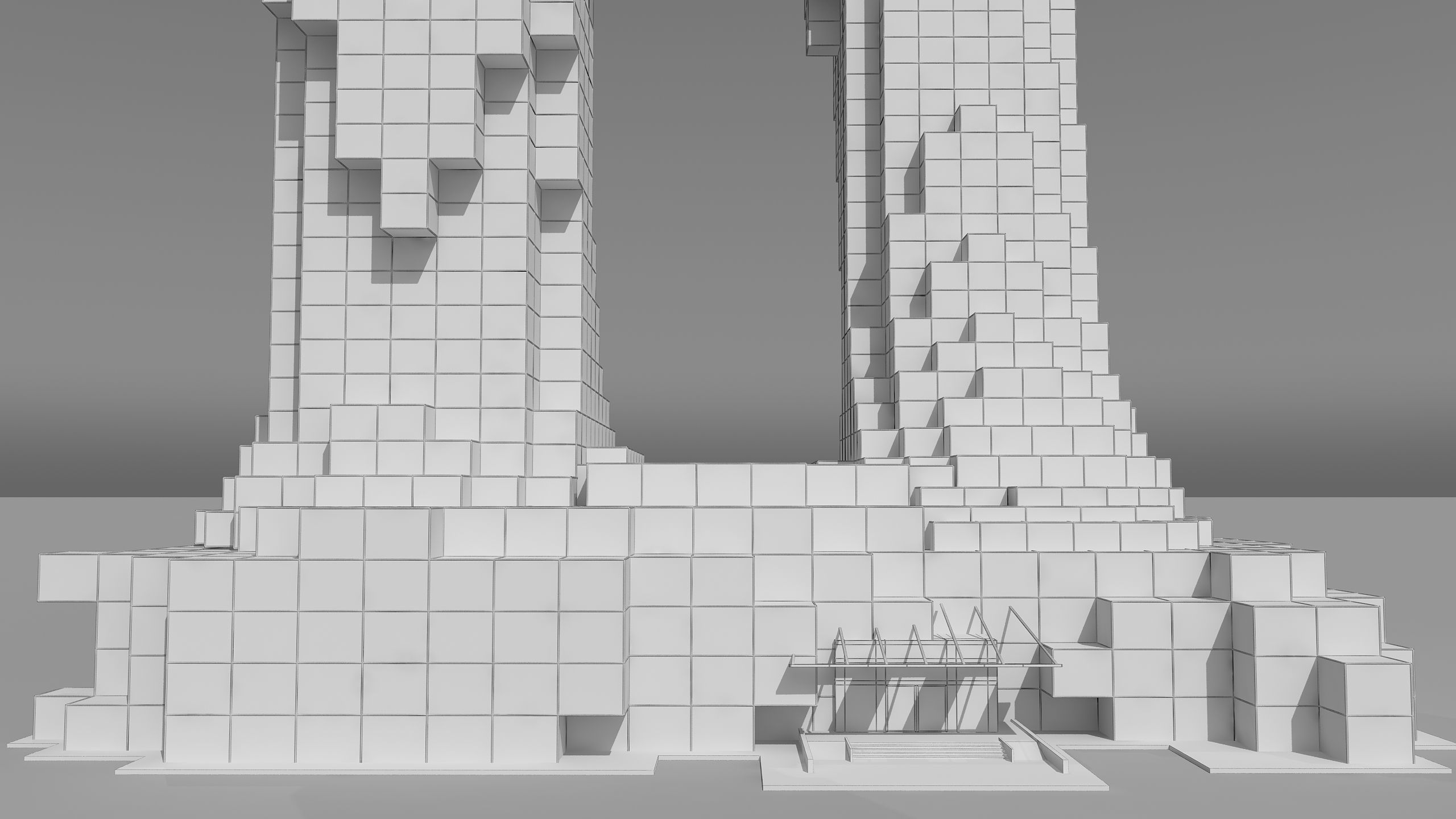 0184 - Skyscraper Architecture 3D Project - 2D Drawings 3D model_22