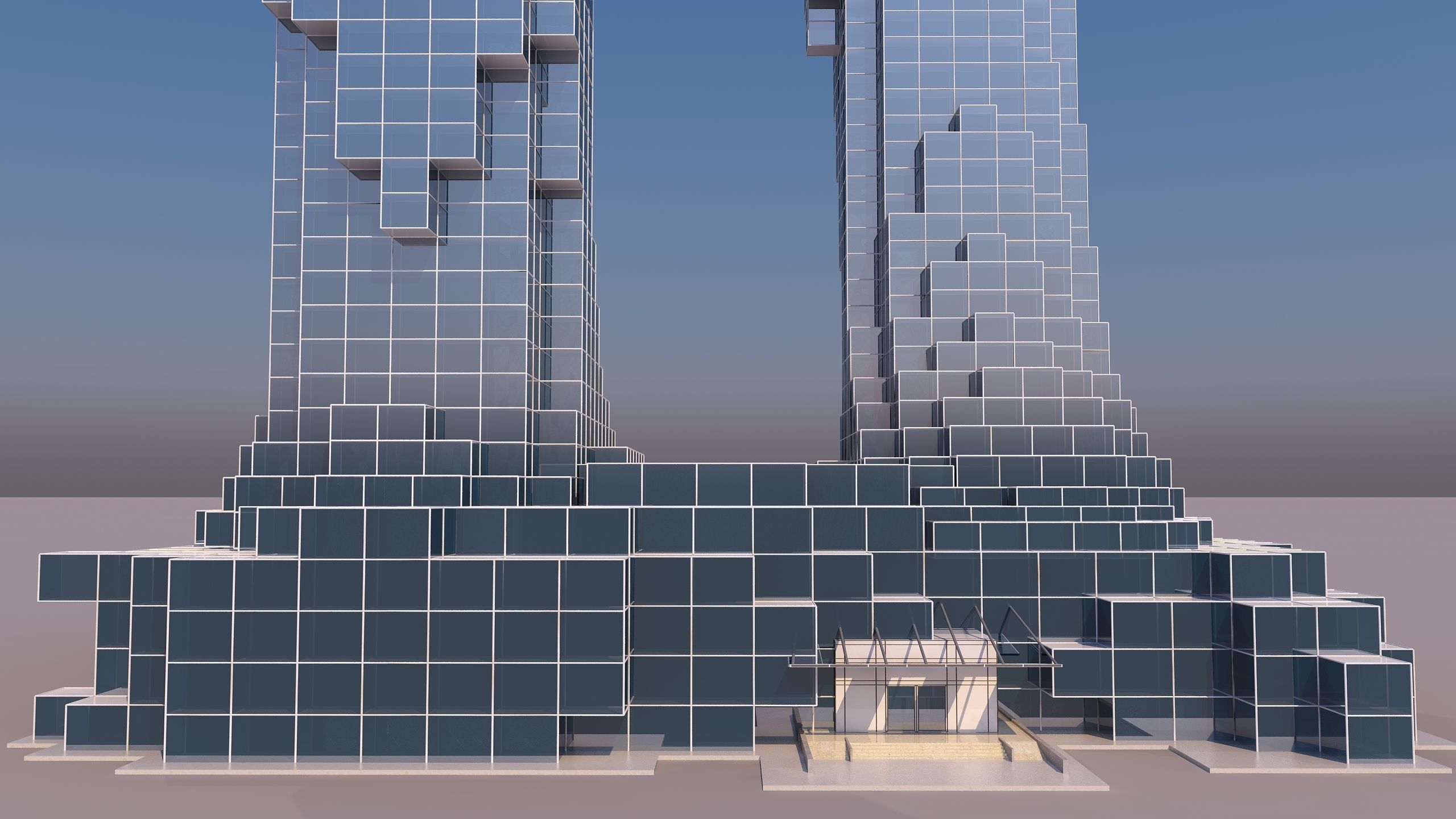 0184 - Skyscraper Architecture 3D Project - 2D Drawings 3D model_7