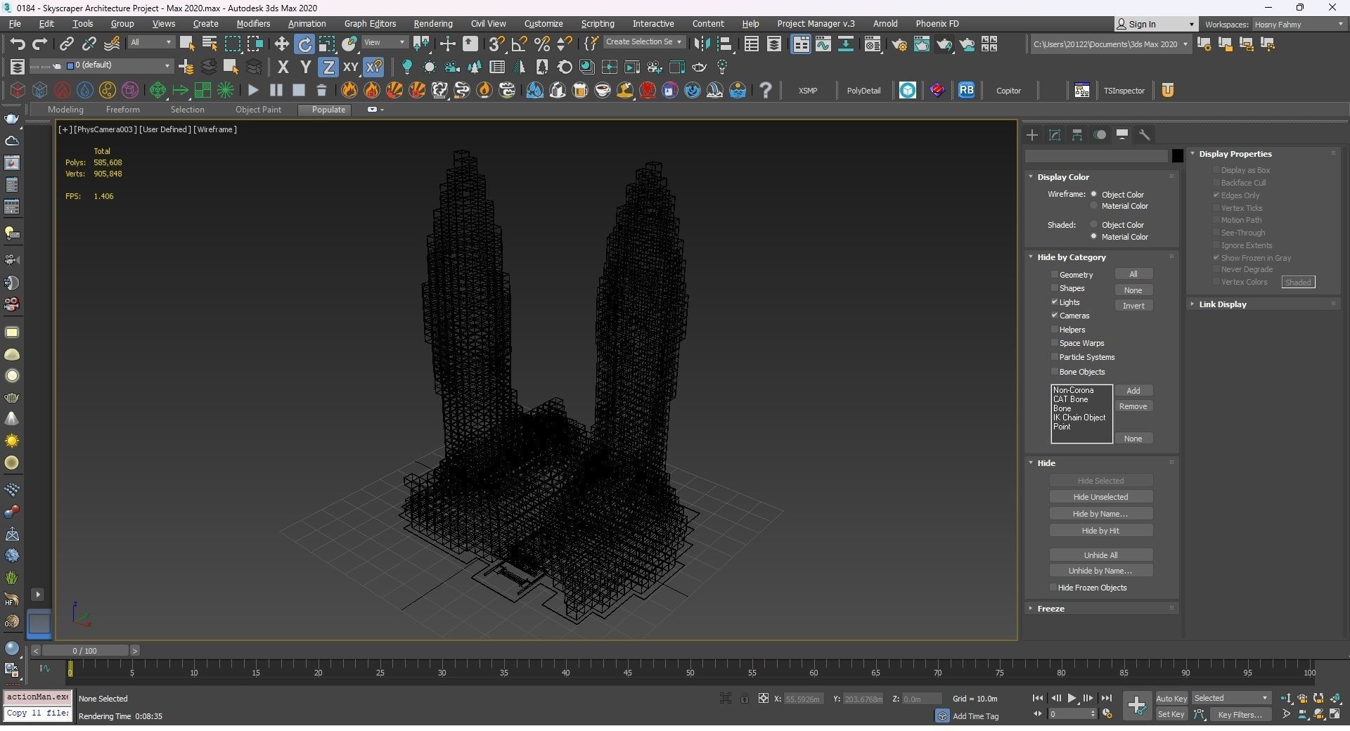 0184 - Skyscraper Architecture 3D Project - 2D Drawings 3D model_31