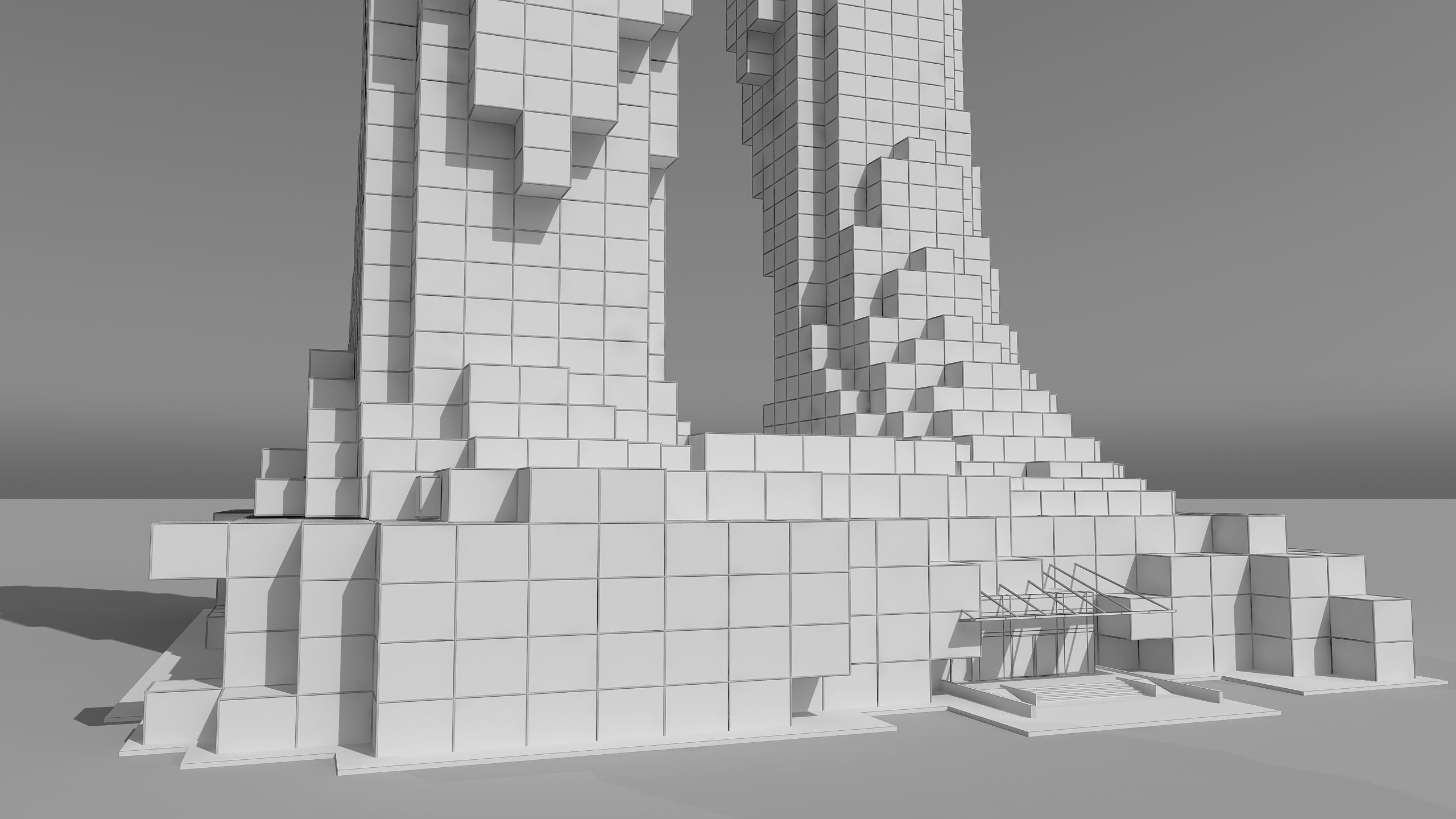 0184 - Skyscraper Architecture 3D Project - 2D Drawings 3D model_28