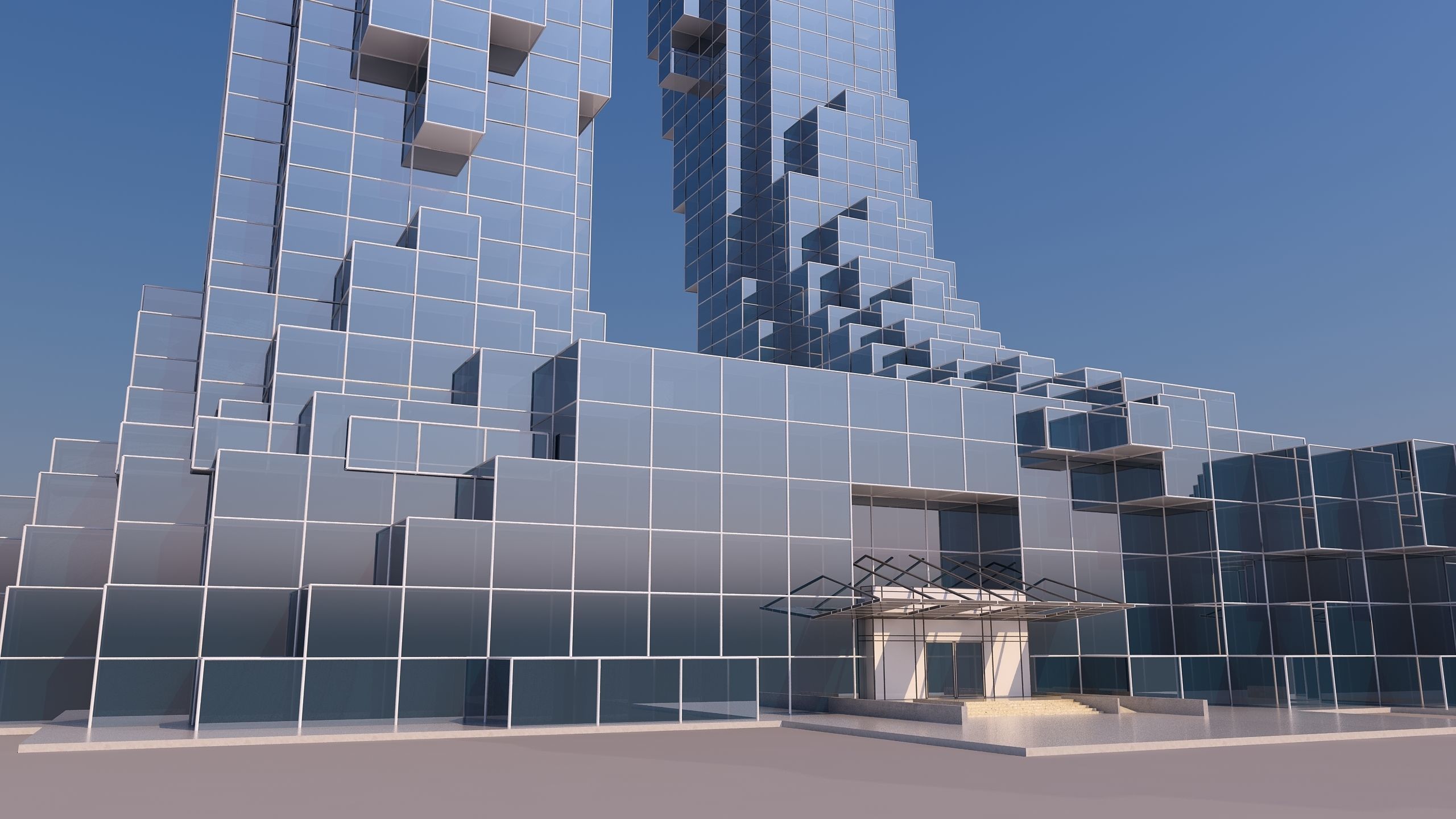 0184 - Skyscraper Architecture 3D Project - 2D Drawings 3D model_14