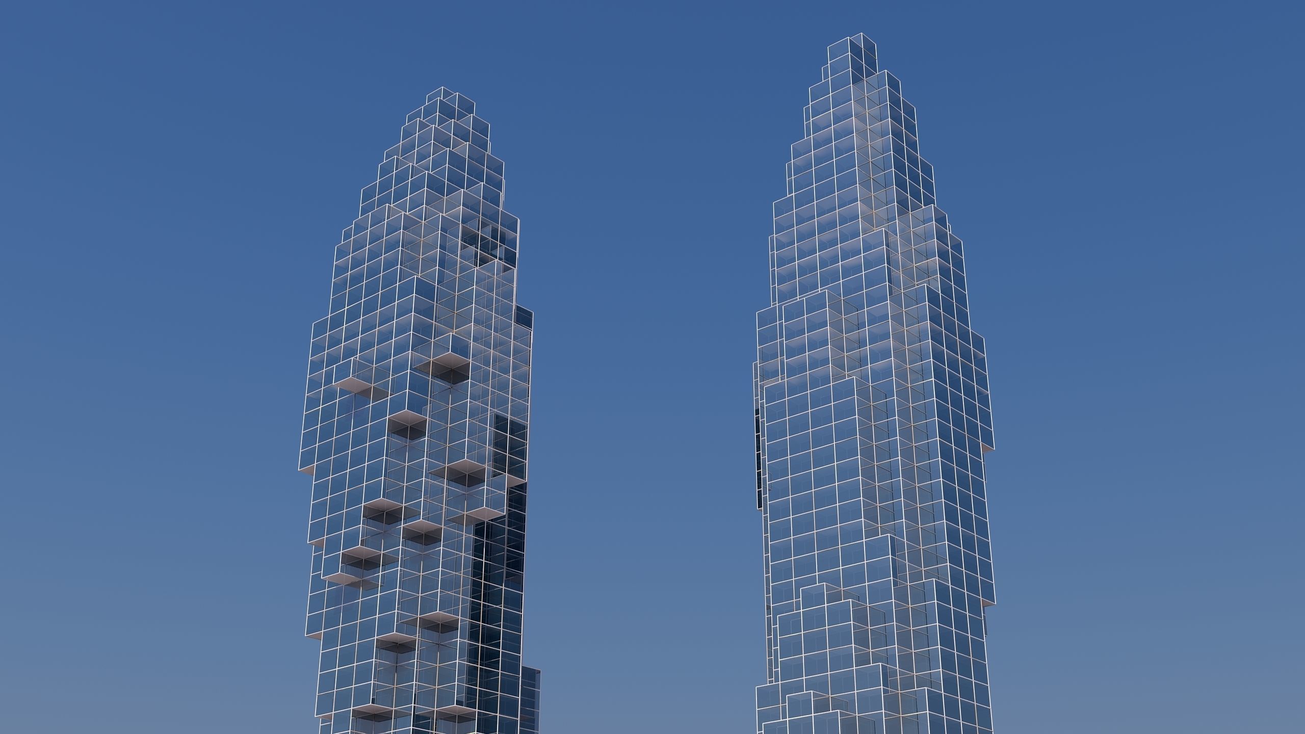 0184 - Skyscraper Architecture 3D Project - 2D Drawings 3D model_11