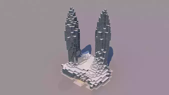 0184 - Skyscraper Architecture 3D Project - 2D Drawings 3D model