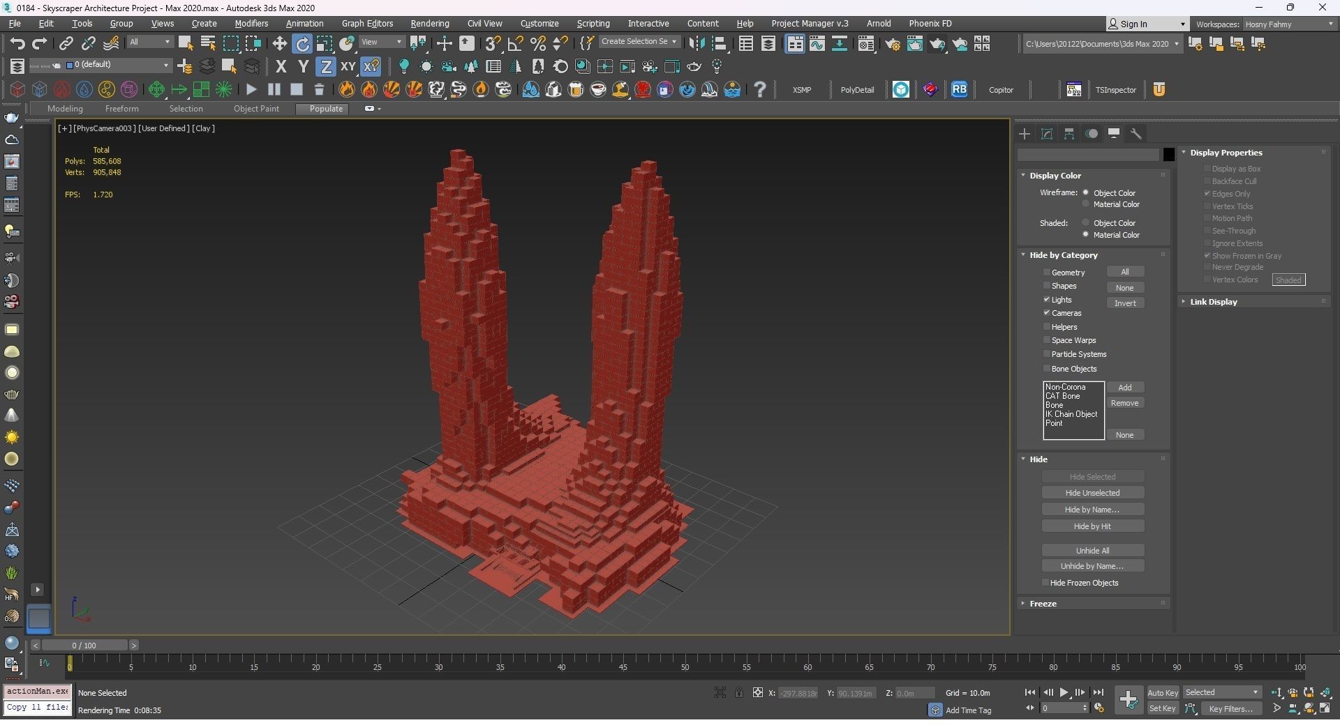 0184 - Skyscraper Architecture 3D Project - 2D Drawings 3D model_32