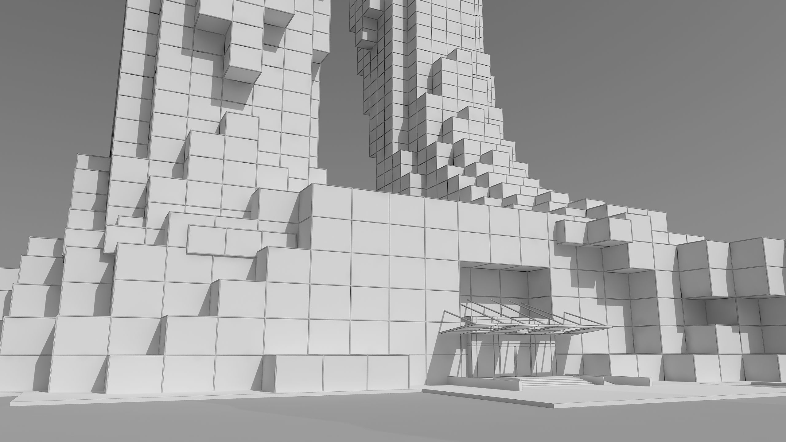 0184 - Skyscraper Architecture 3D Project - 2D Drawings 3D model_29