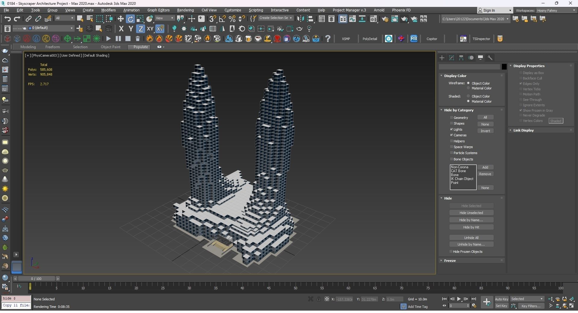 0184 - Skyscraper Architecture 3D Project - 2D Drawings 3D model_30