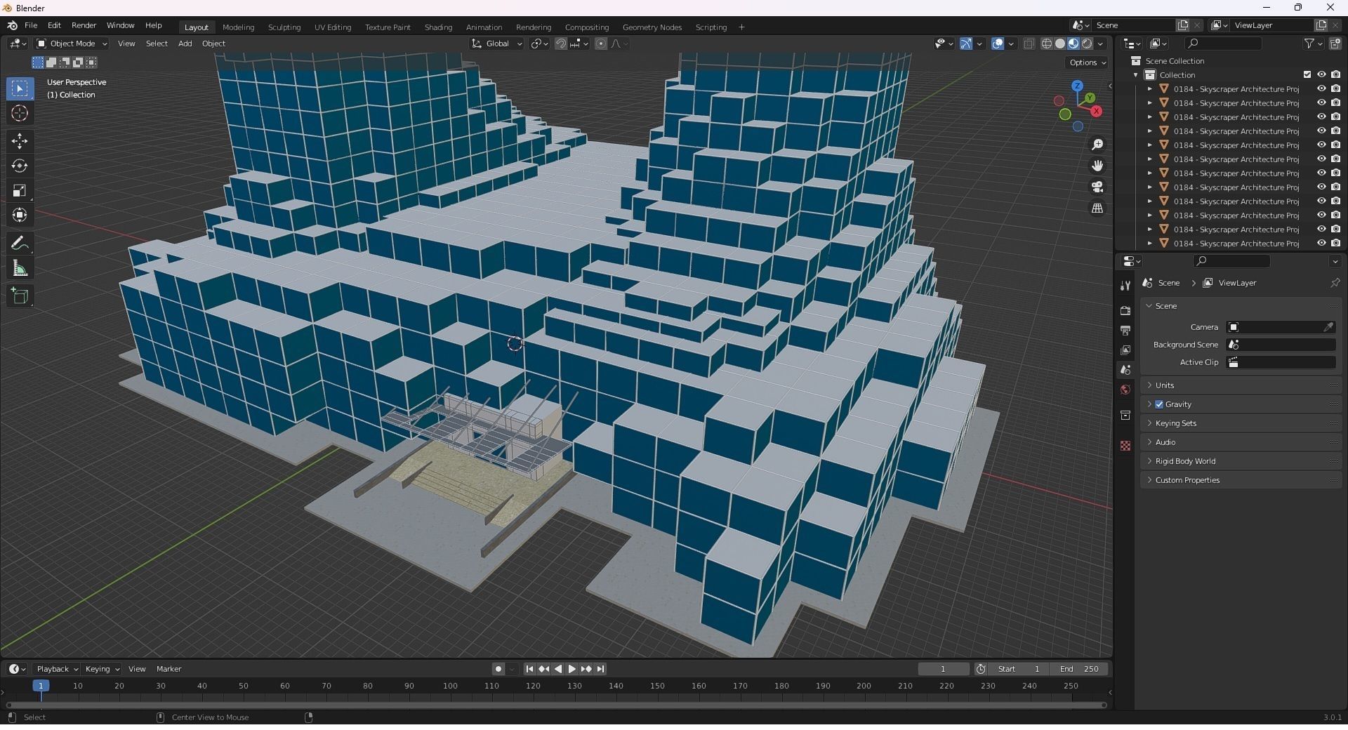 0184 - Skyscraper Architecture 3D Project - 2D Drawings 3D model_36