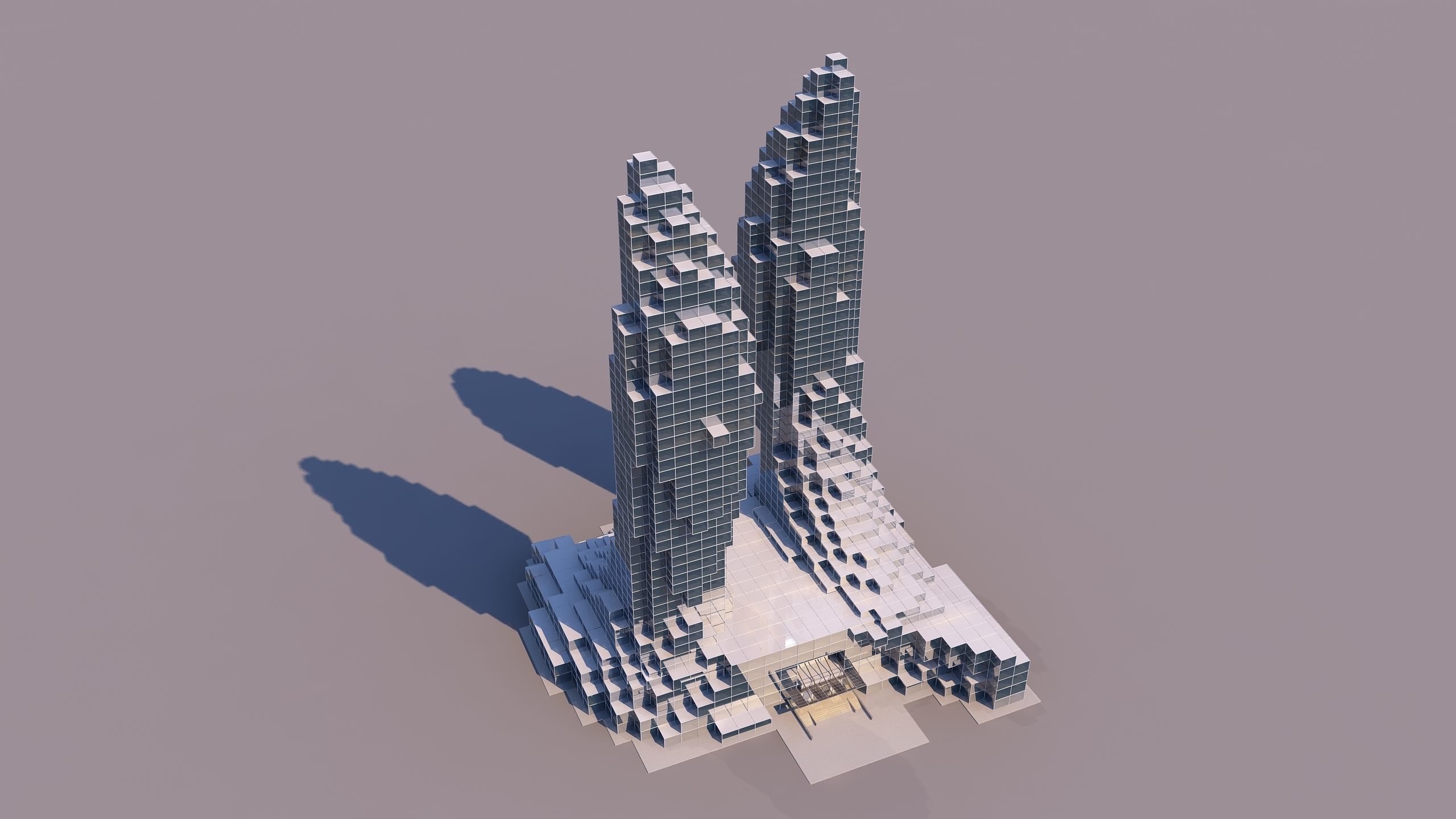 0184 - Skyscraper Architecture 3D Project - 2D Drawings 3D model_2