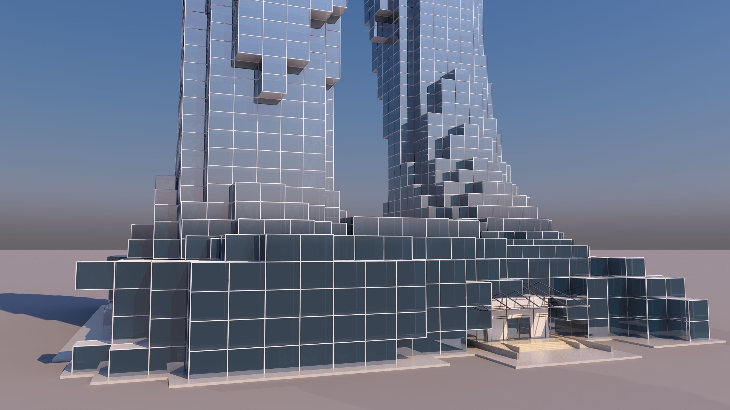 0184 - Skyscraper Architecture 3D Project - 2D Drawings 3D model_13