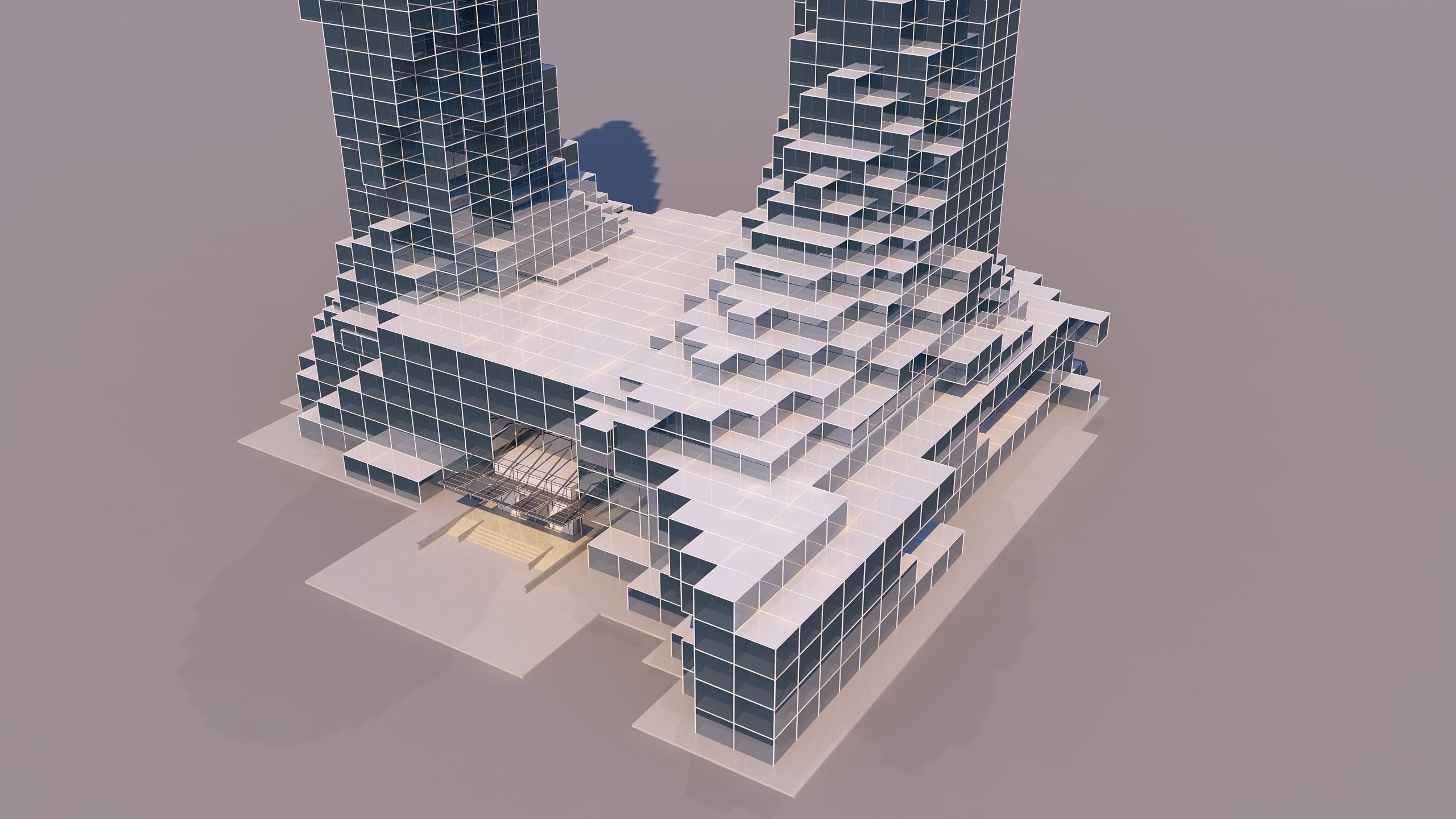 0184 - Skyscraper Architecture 3D Project - 2D Drawings 3D model_4