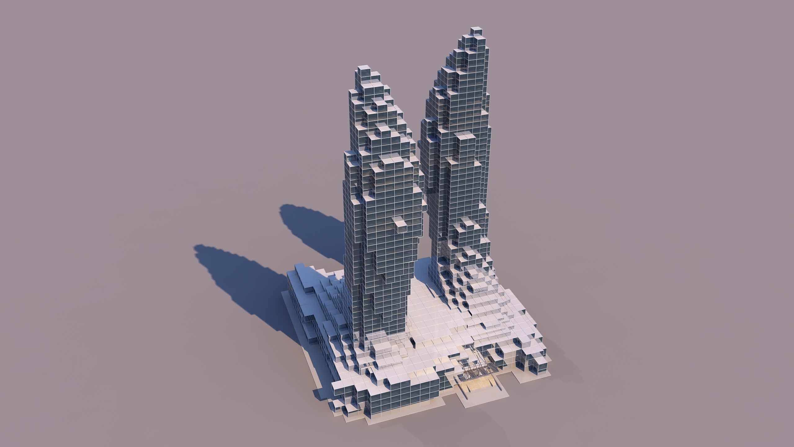 0184 - Skyscraper Architecture 3D Project - 2D Drawings 3D model_1