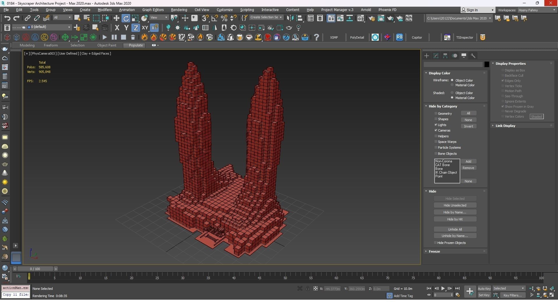 0184 - Skyscraper Architecture 3D Project - 2D Drawings 3D model_33
