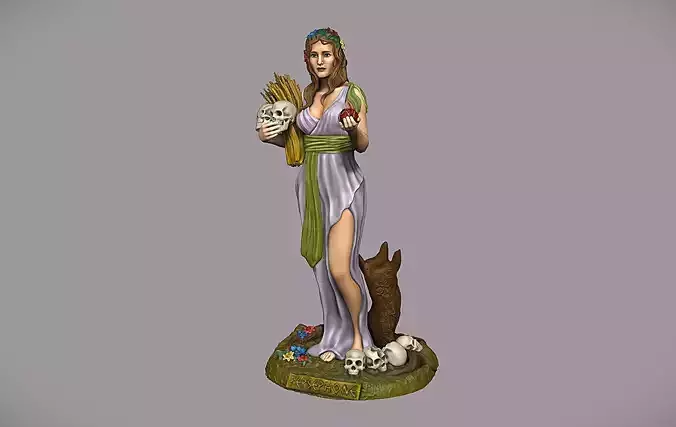 Statue of the Greek goddess Persephone for 3d printing