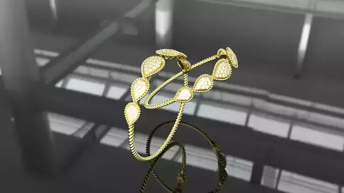 Bracelet Diamond 3D print model
