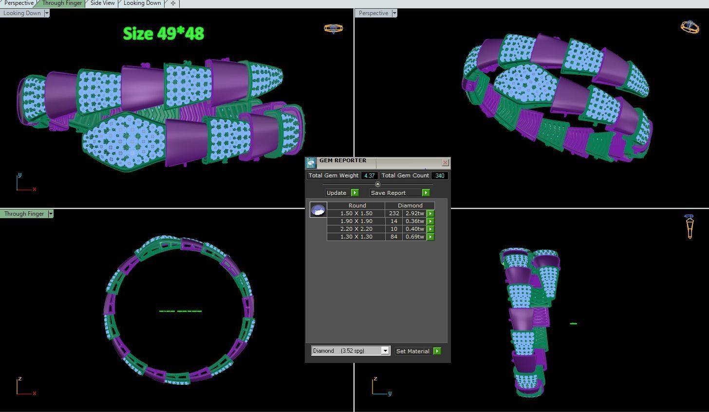 Bracelet Snake 3D print model_2