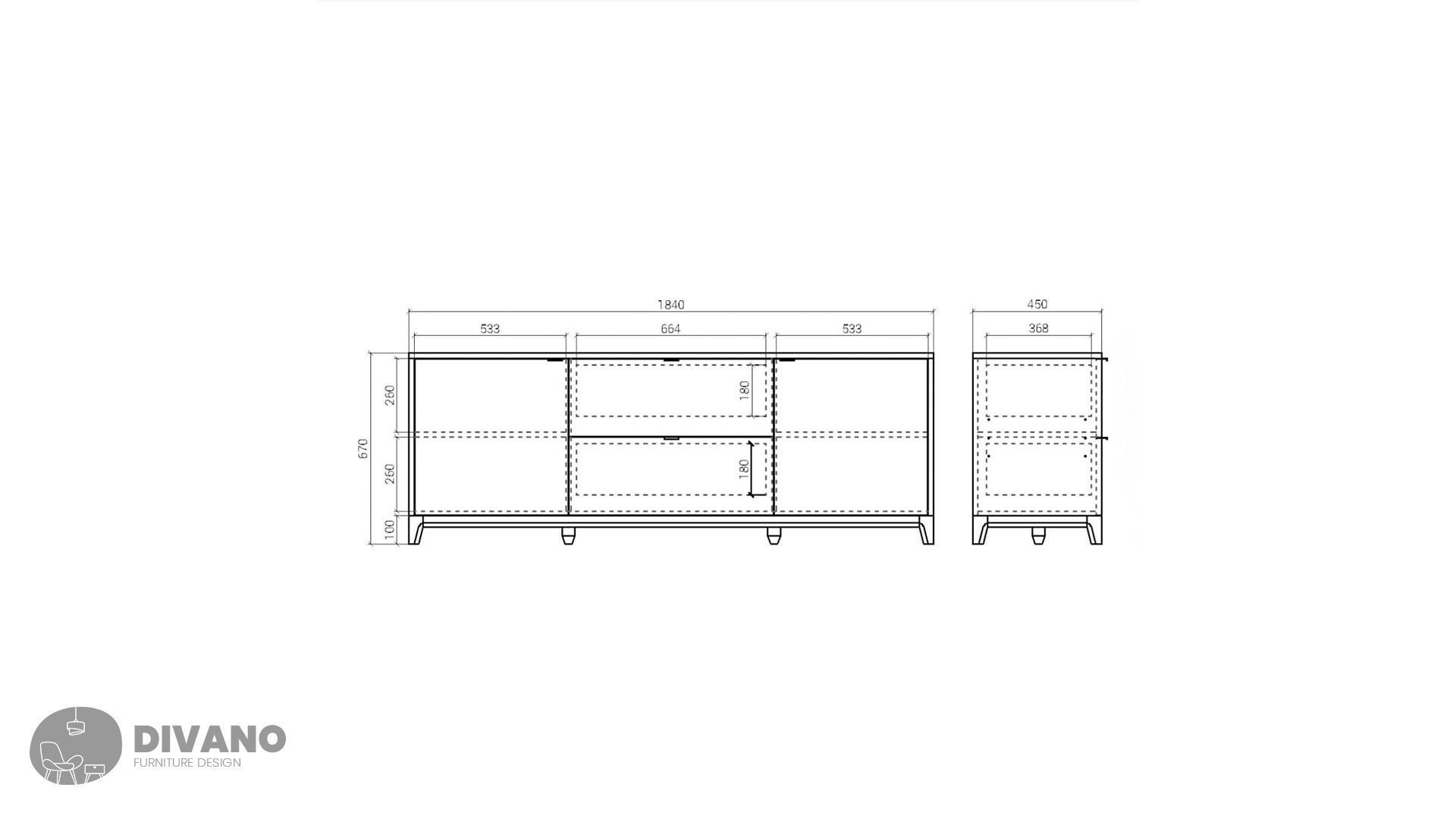 OM TV Stand CASE 091 3D model_2