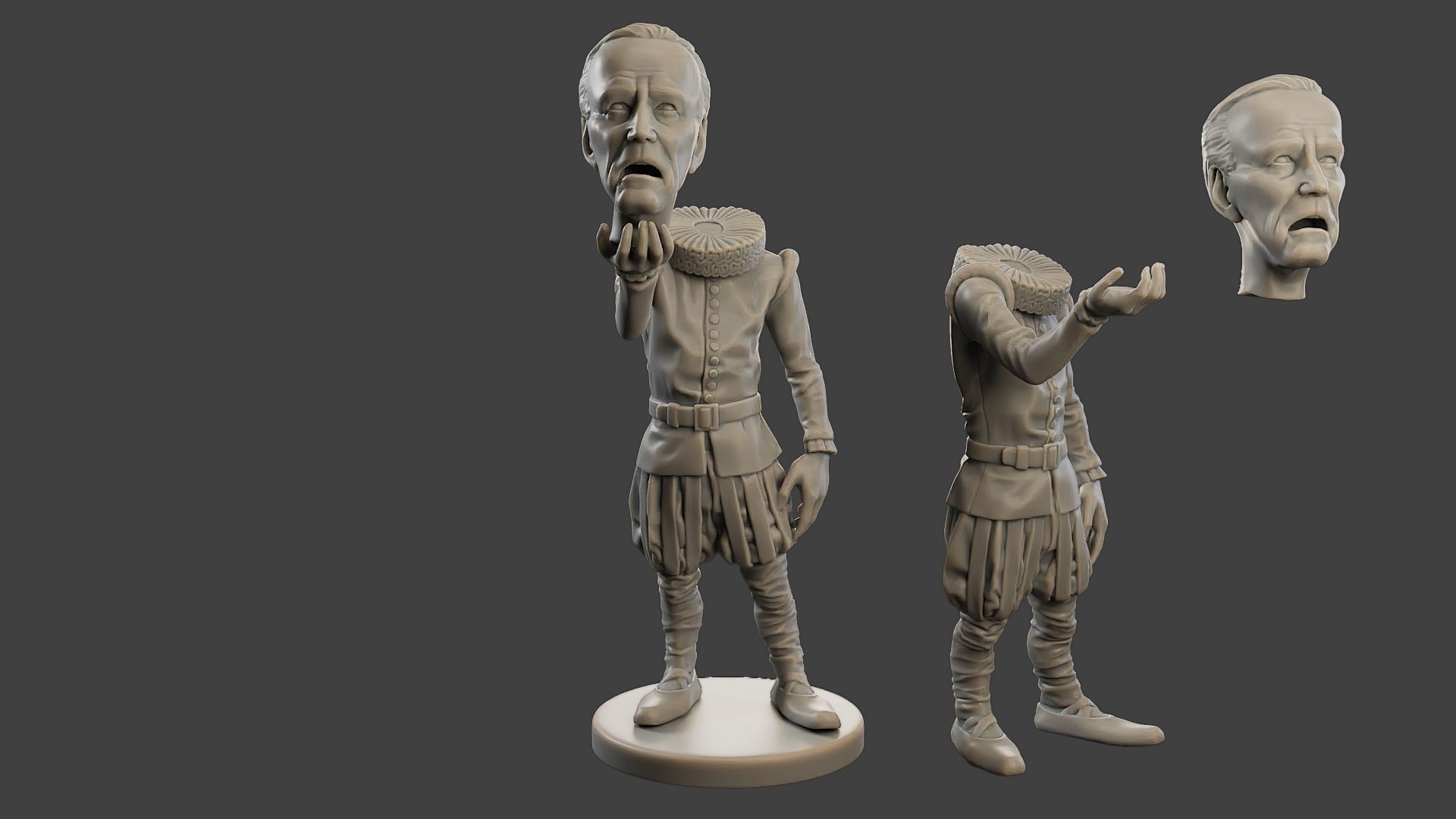 Joe Biden Ghost Meme 3D print model_1