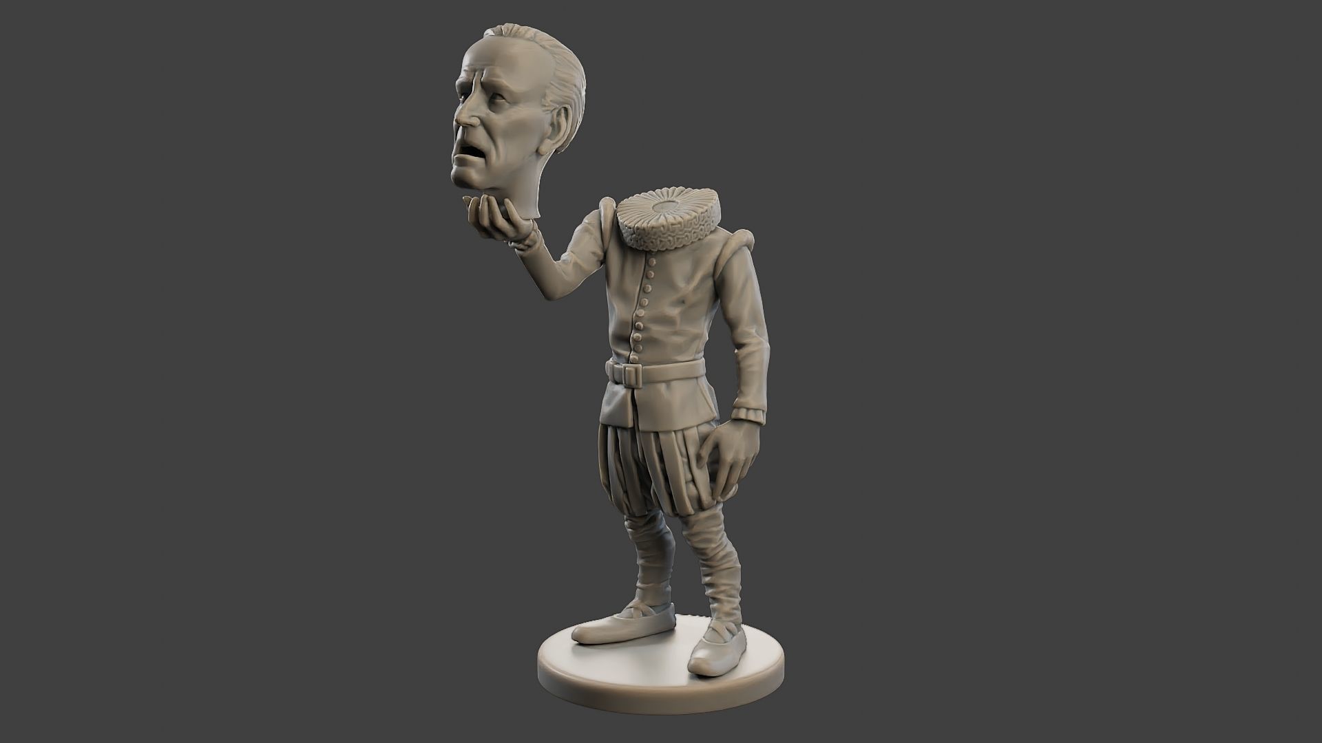 Joe Biden Ghost Meme 3D print model_2