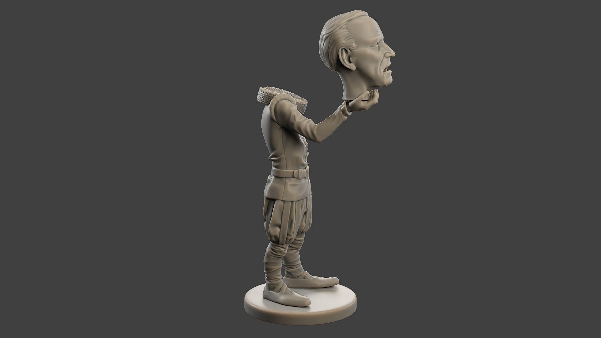 Joe Biden Ghost Meme 3D print model_9