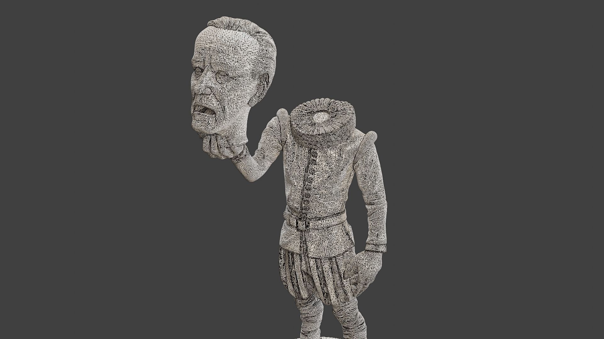 Joe Biden Ghost Meme 3D print model_12