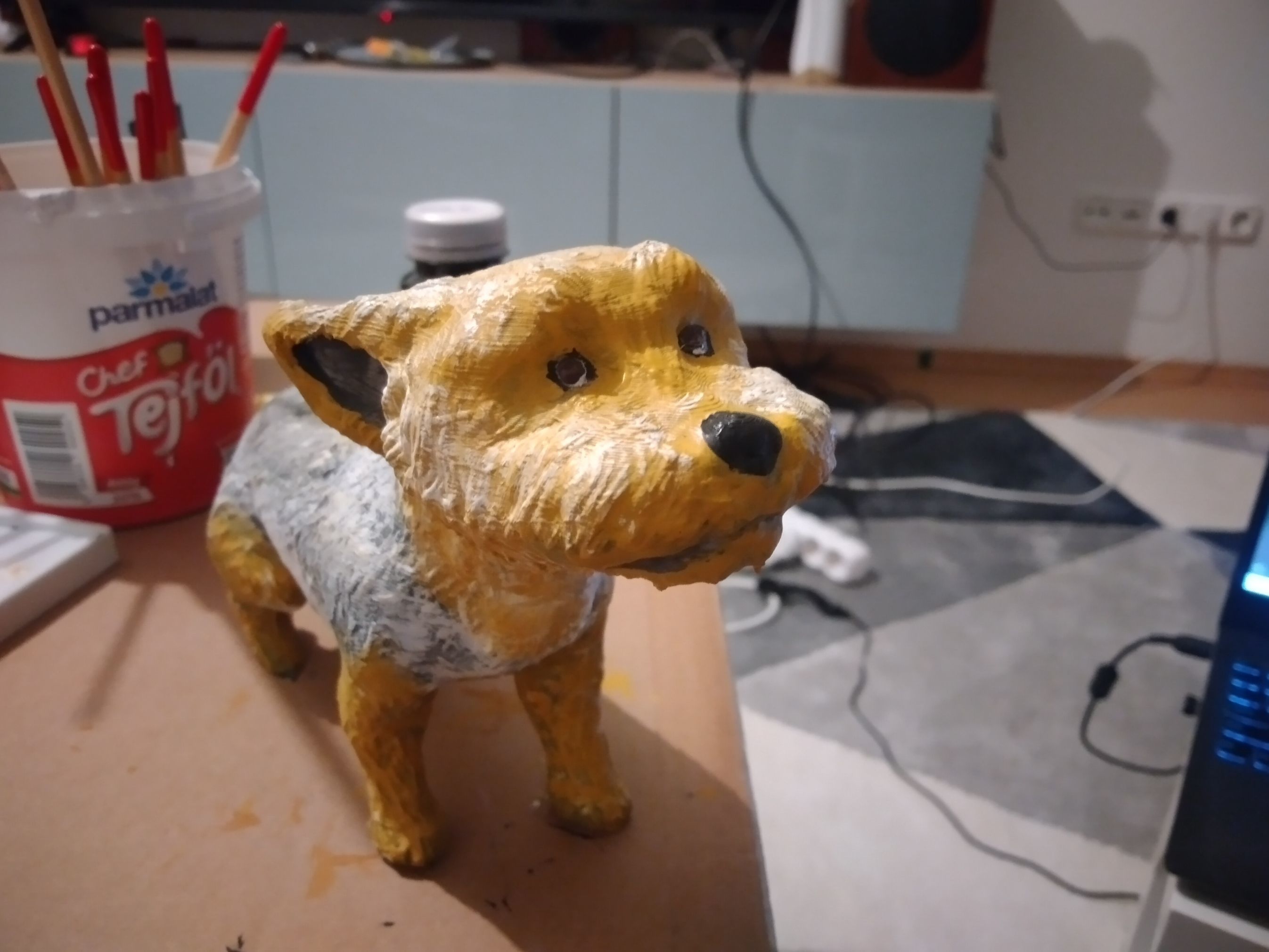3D printable dog yorkie 3D print model_10